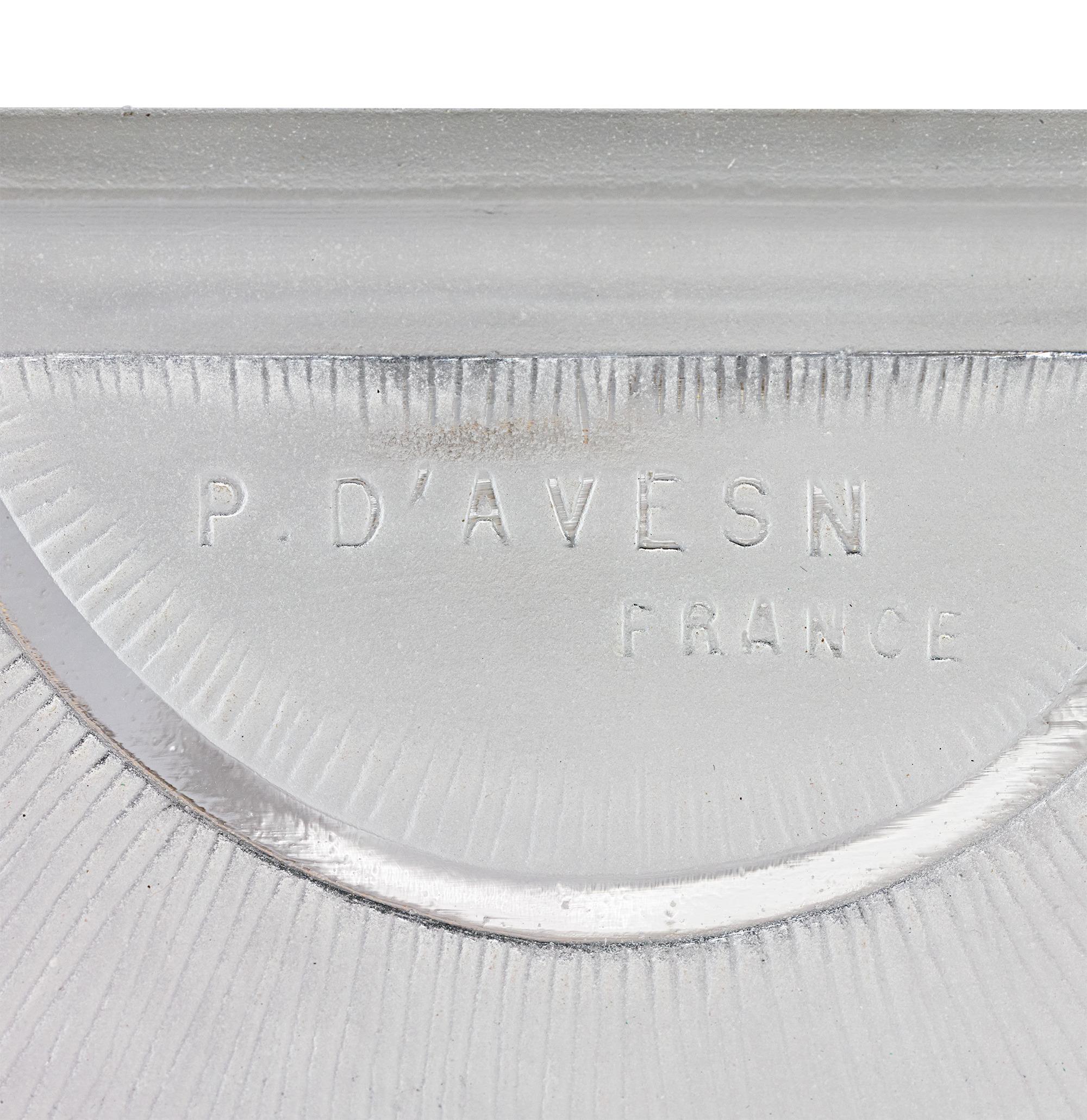 Molded Art Deco Table Lamp by Pierre D'Avesn For Sale