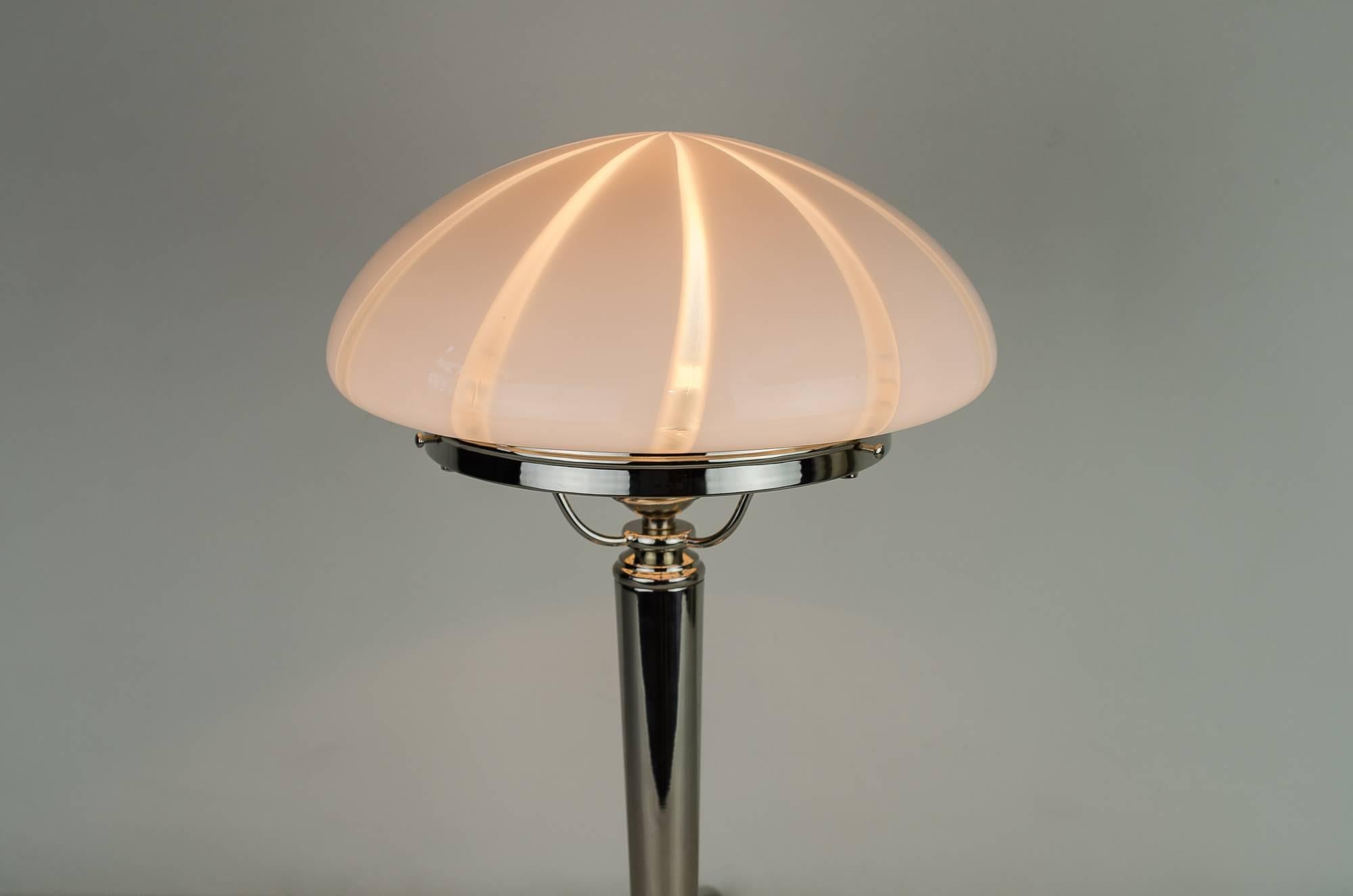 Plated Art Deco Table Lamp, circa 1920s