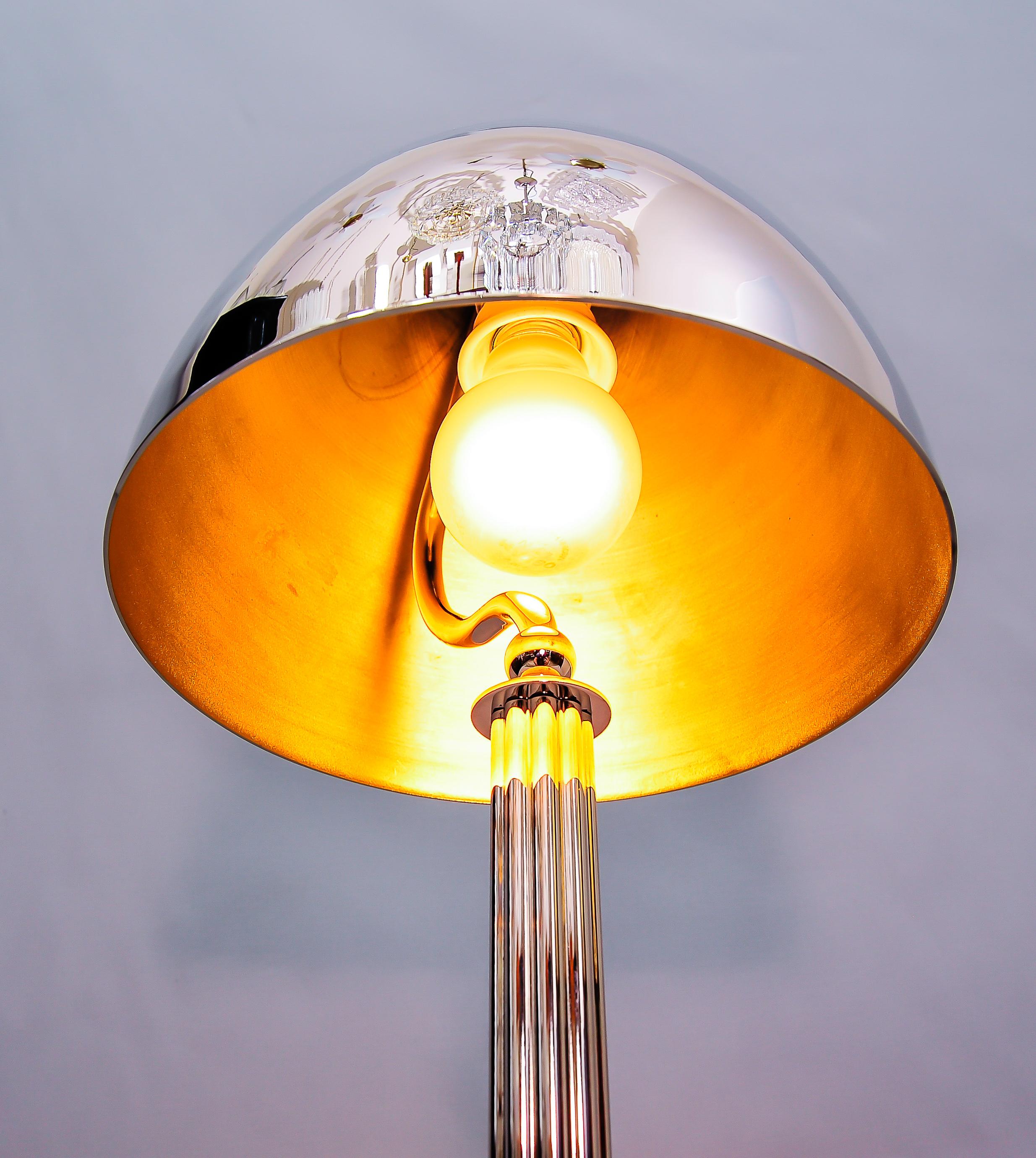 Plated Art Deco Table Lamp, circa 1920s