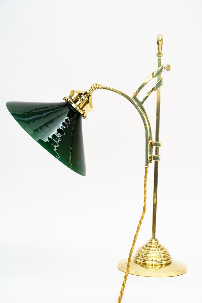 Brass Art Deco Table Lamp 