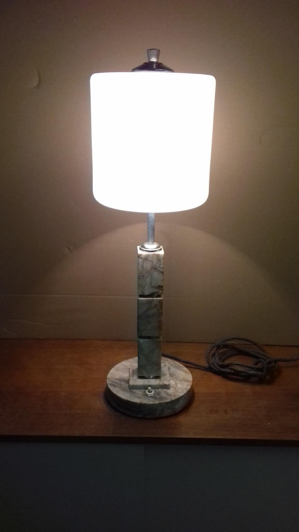 Art Deco Table Lamp, Czechoslovakia, 1935 For Sale 5