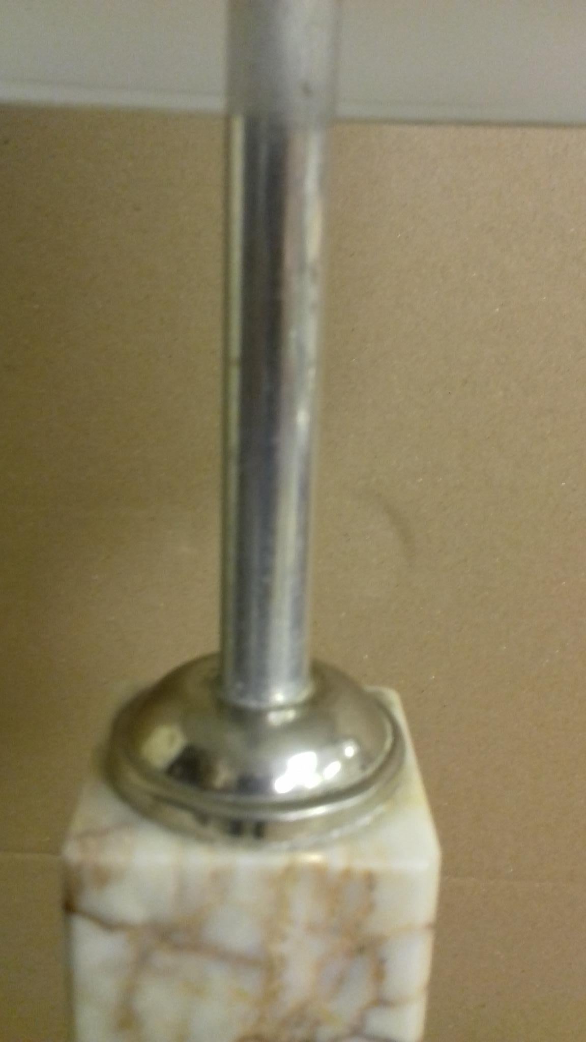 Steel Art Deco Table Lamp, Czechoslovakia, 1935 For Sale