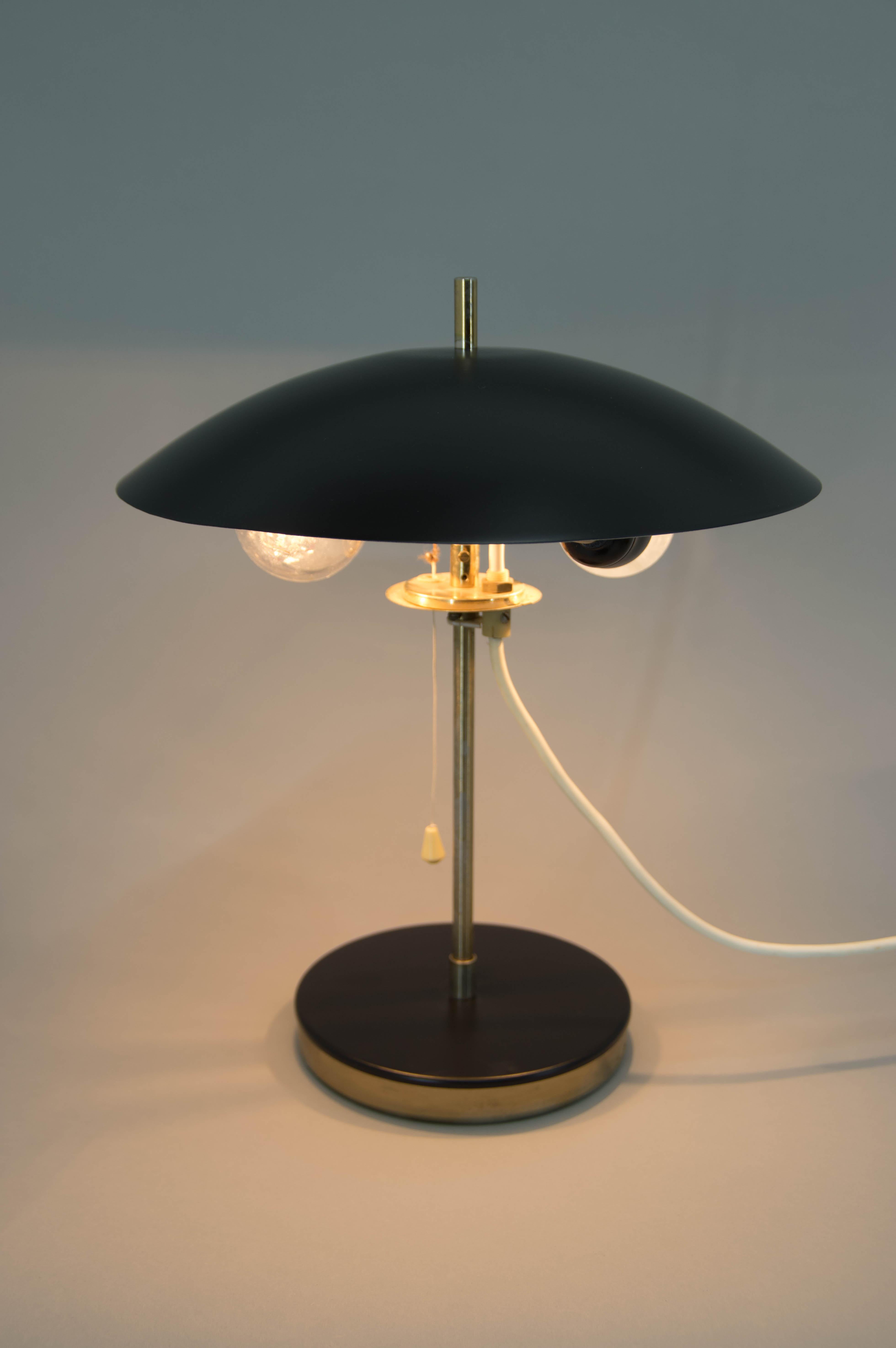 Art Deco Table Lamp, Czechoslovakia, 1950s In Good Condition For Sale In Praha, CZ