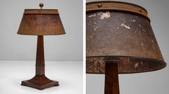 Art Deco Mica Shade Table Lamp, England, circa 1930