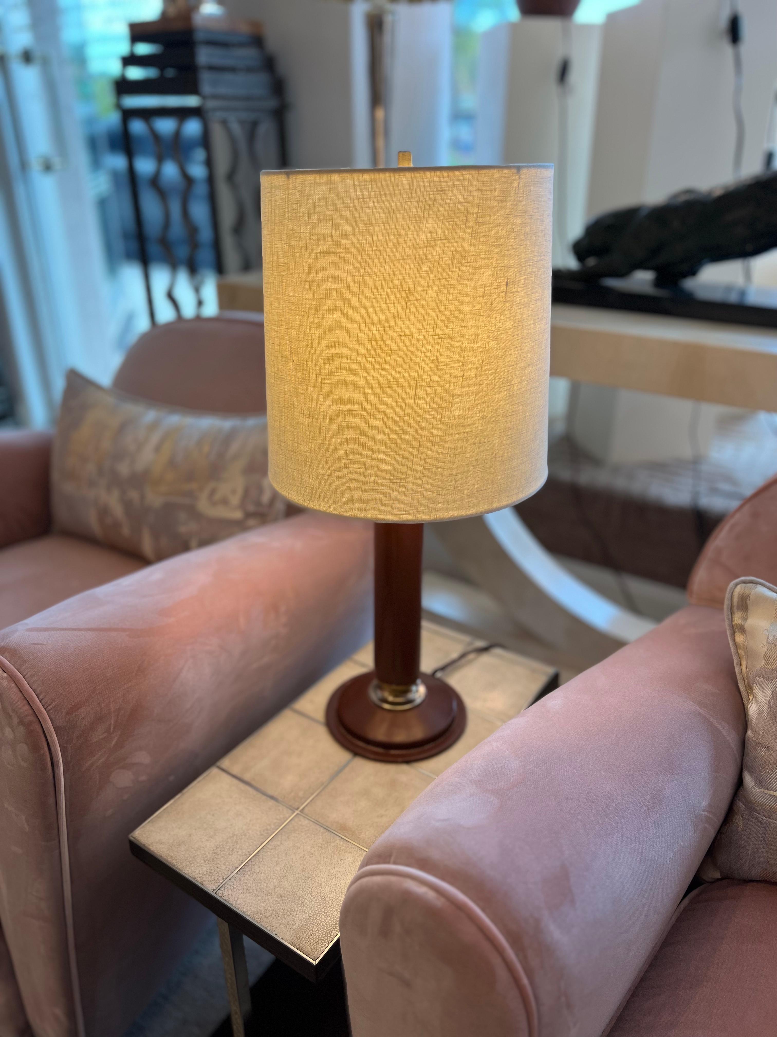 French Art Deco Table Lamp in the style of Jacque Adnet