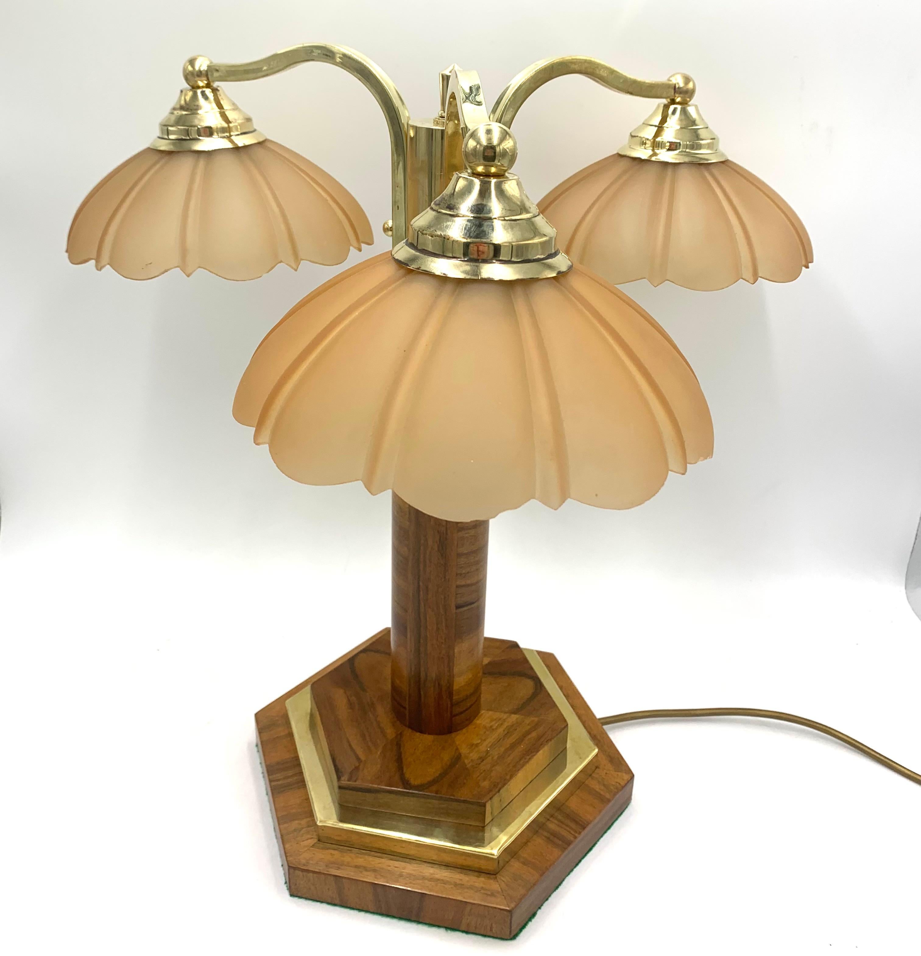Polish Art Deco Table Lamp