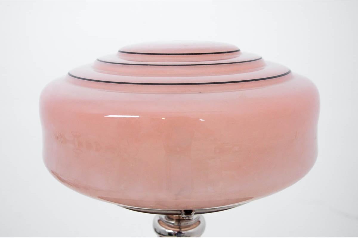 Art Deco Table Lamp In Good Condition In Chorzów, PL