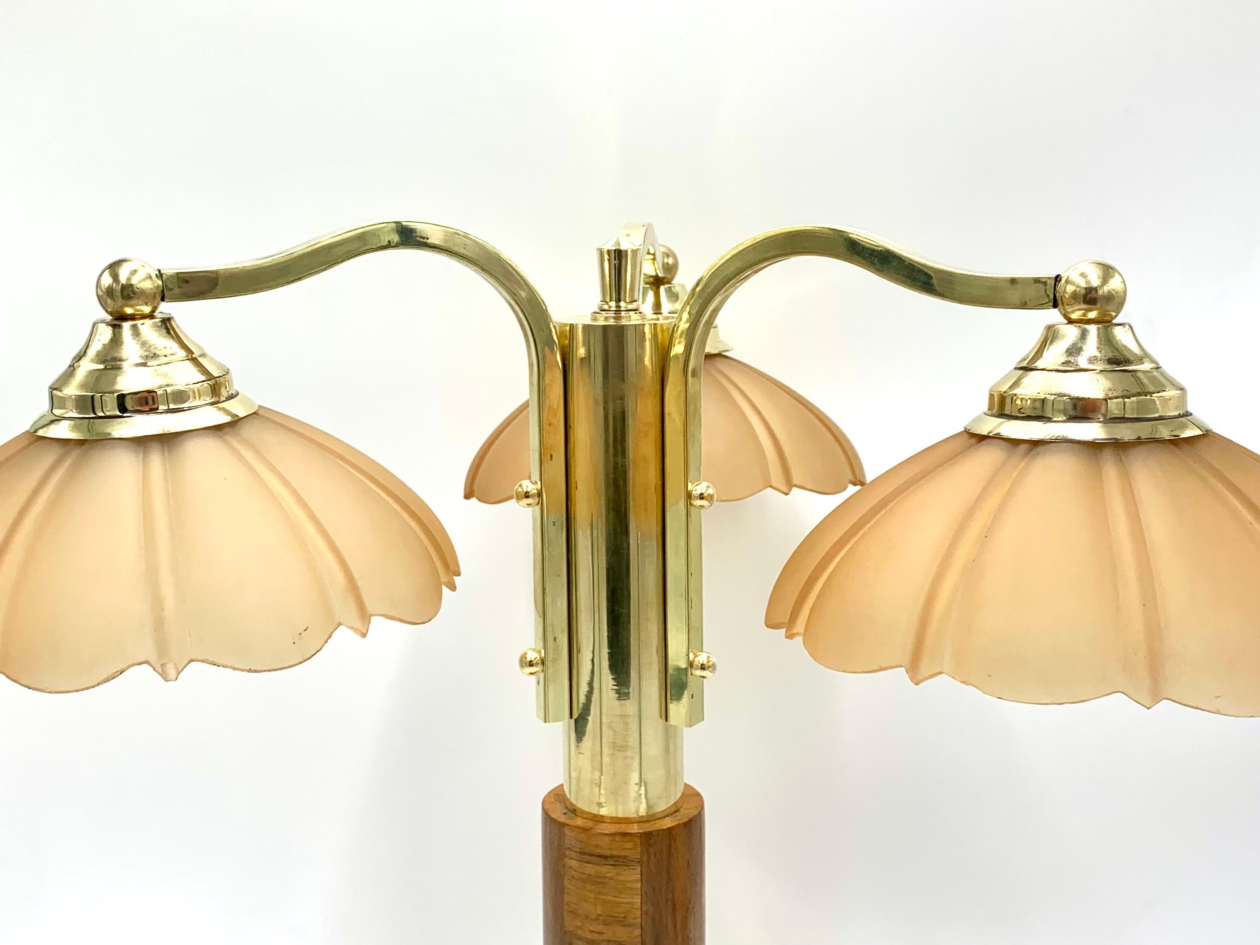 Art Deco Table Lamp In Good Condition In Chorzów, PL