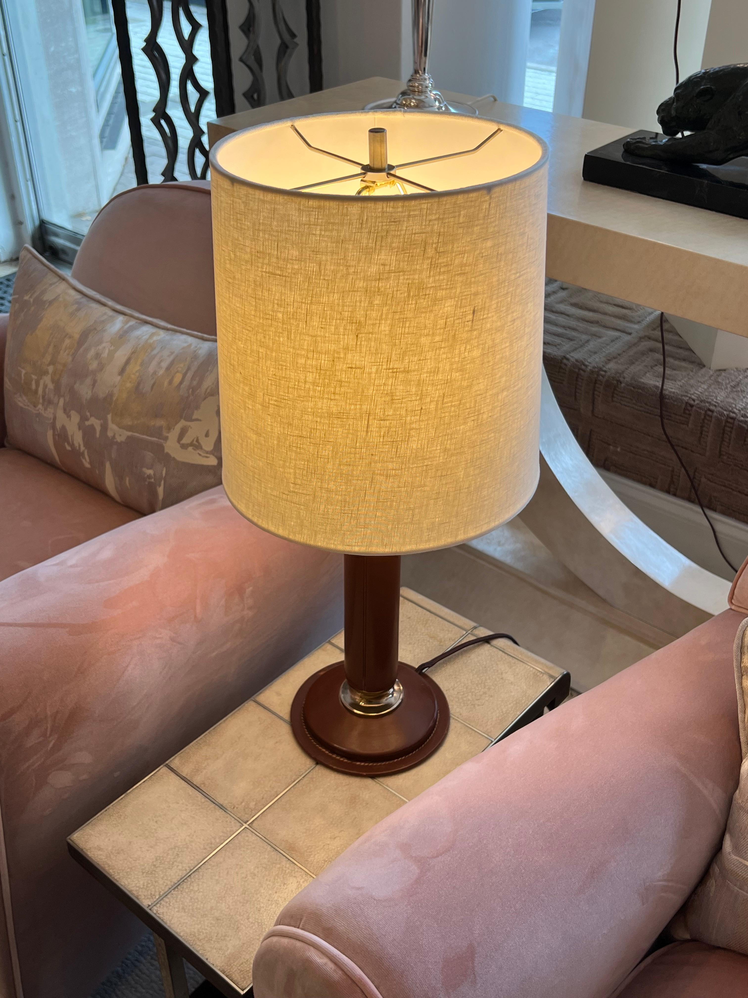 20th Century Art Deco Table Lamp in the style of Jacque Adnet