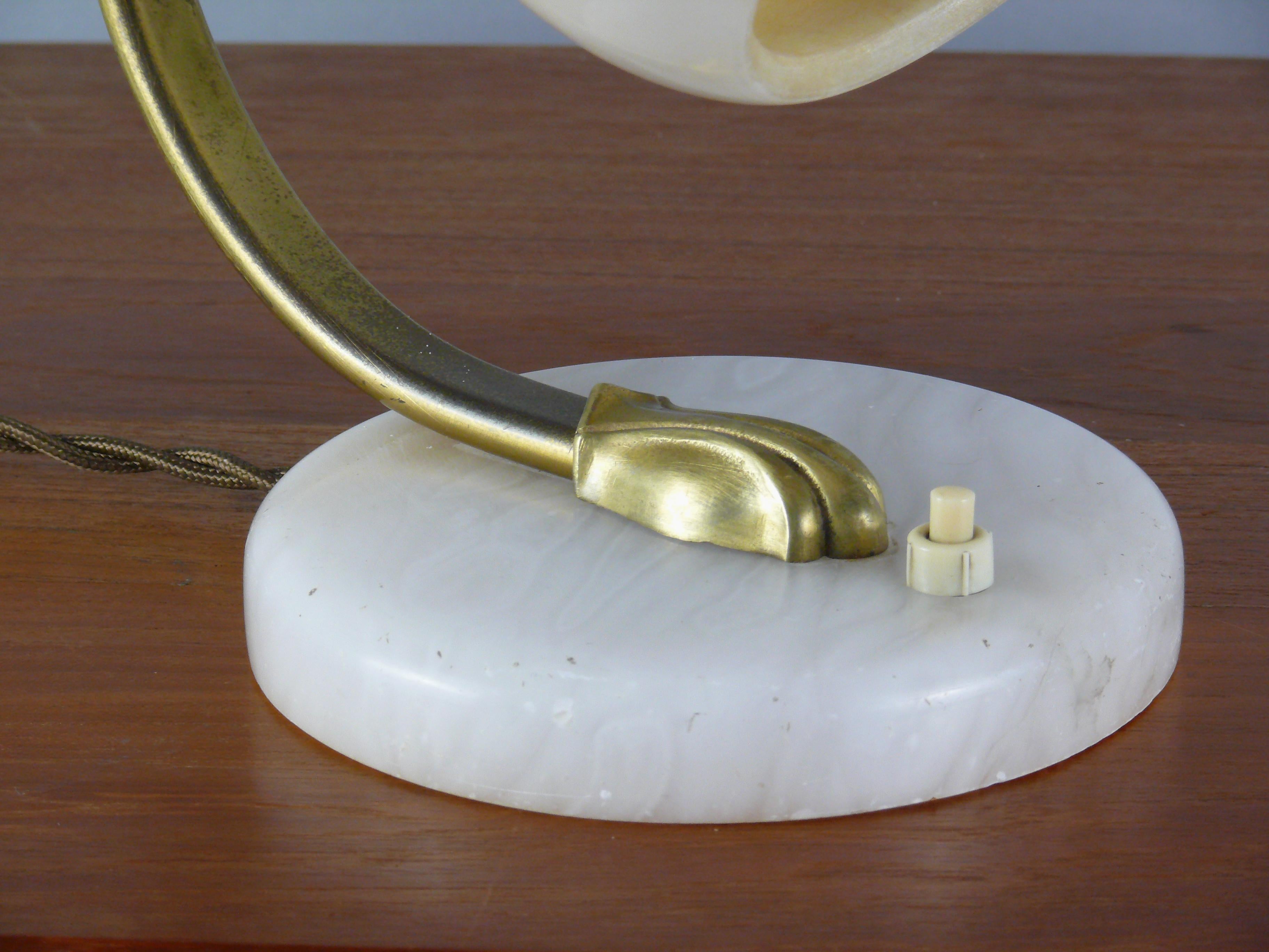 Marble Art Déco Table Lamp
