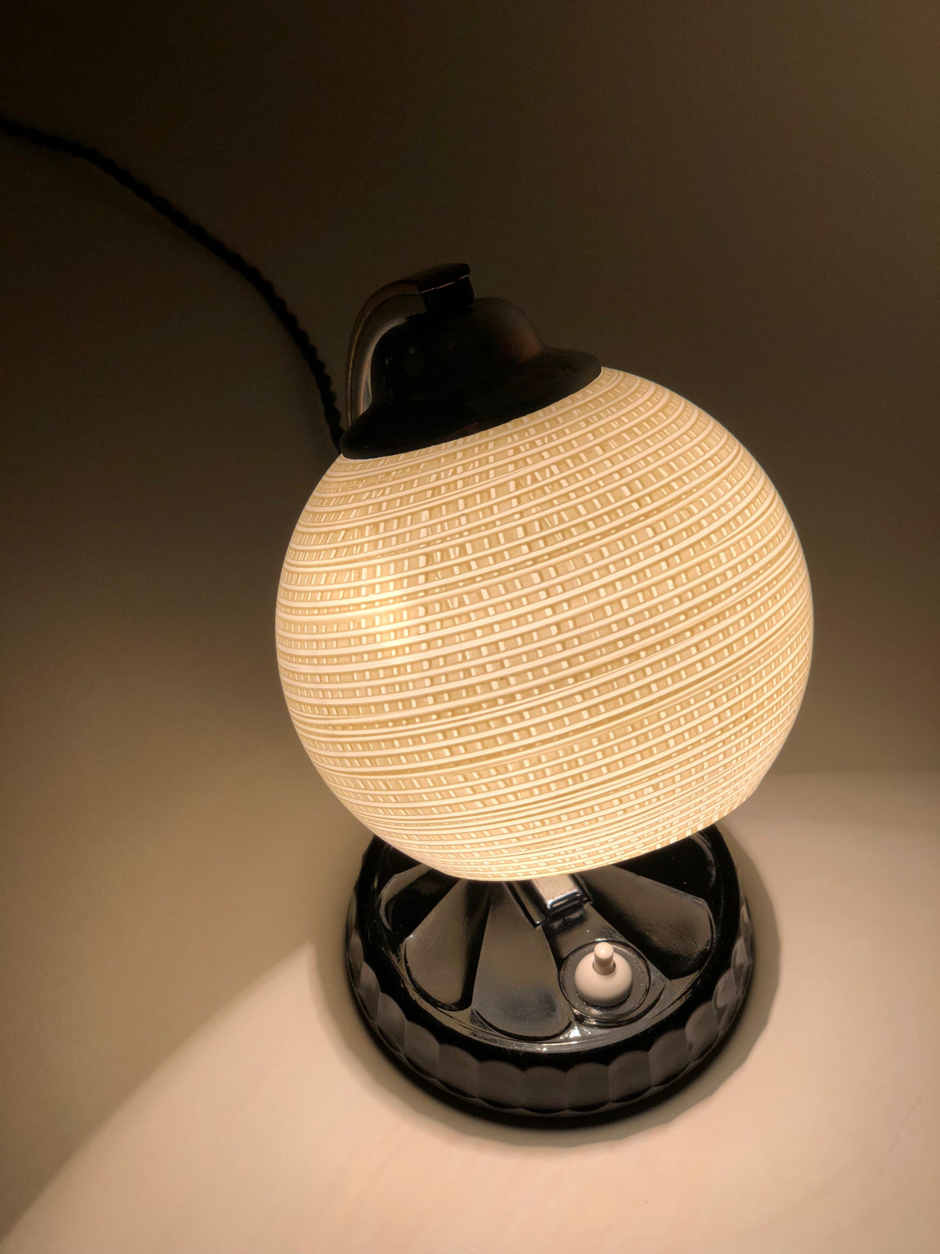 Mid-20th Century Art Deco Table Lamp from the Czech Republic, from CMS Krasno