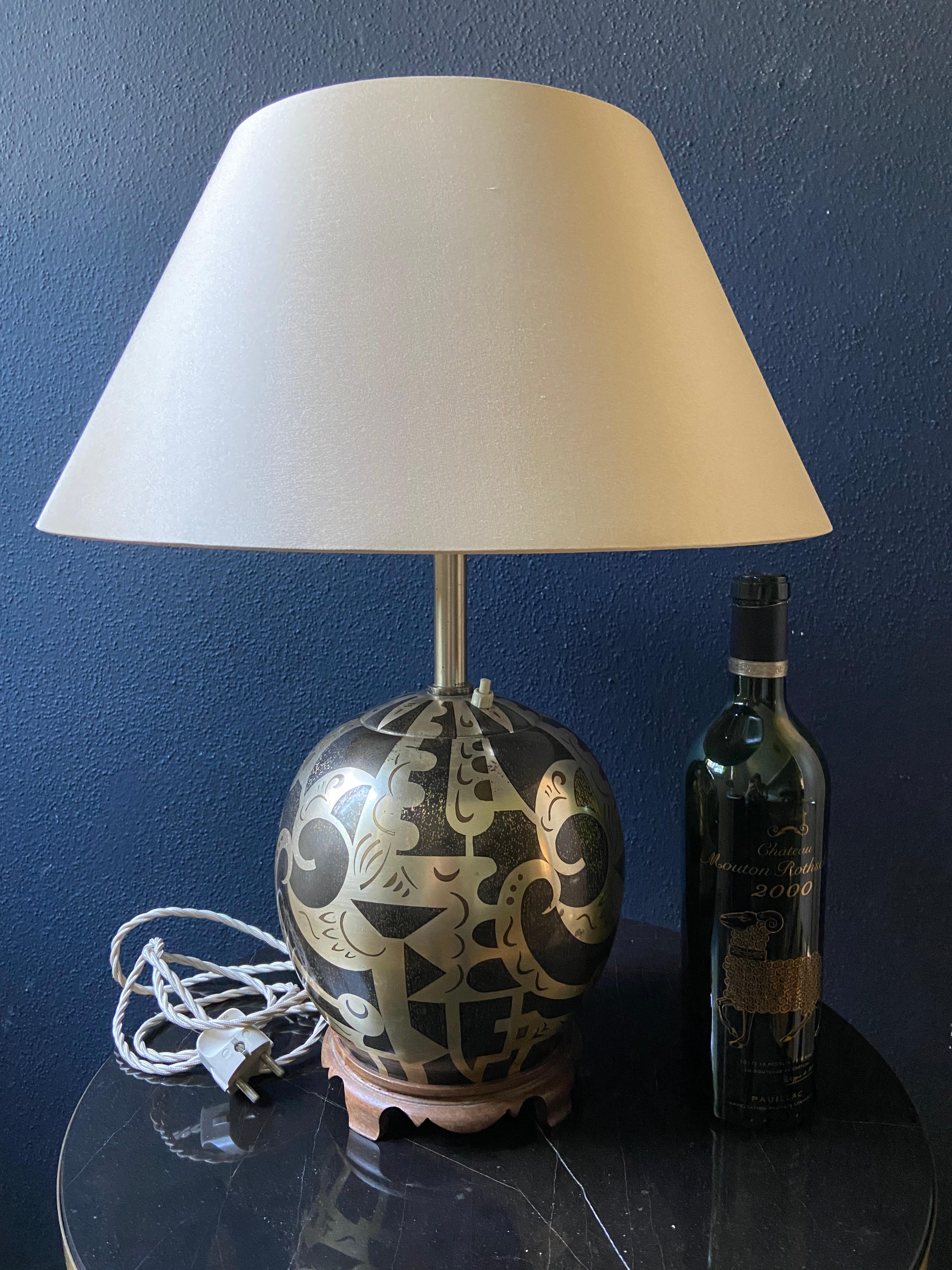 Lampe de table Art déco « Ikora » de Paul Haustein pour WMF, Modèle 110 / 216, Allemagne c Bon état - En vente à Cork, IE
