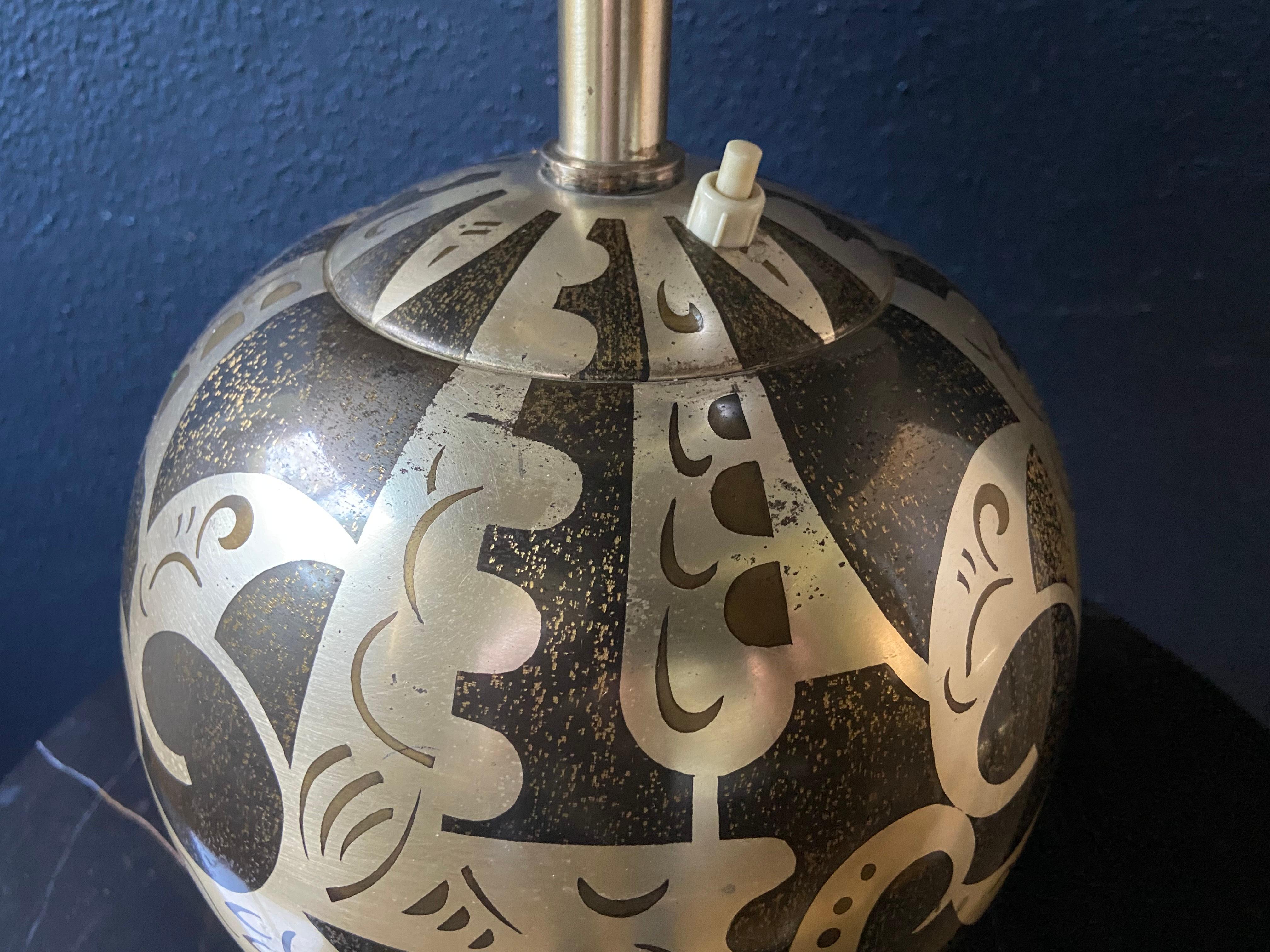Plaqué argent Lampe de table Art déco « Ikora » de Paul Haustein pour WMF, Modèle 110 / 216, Allemagne c en vente