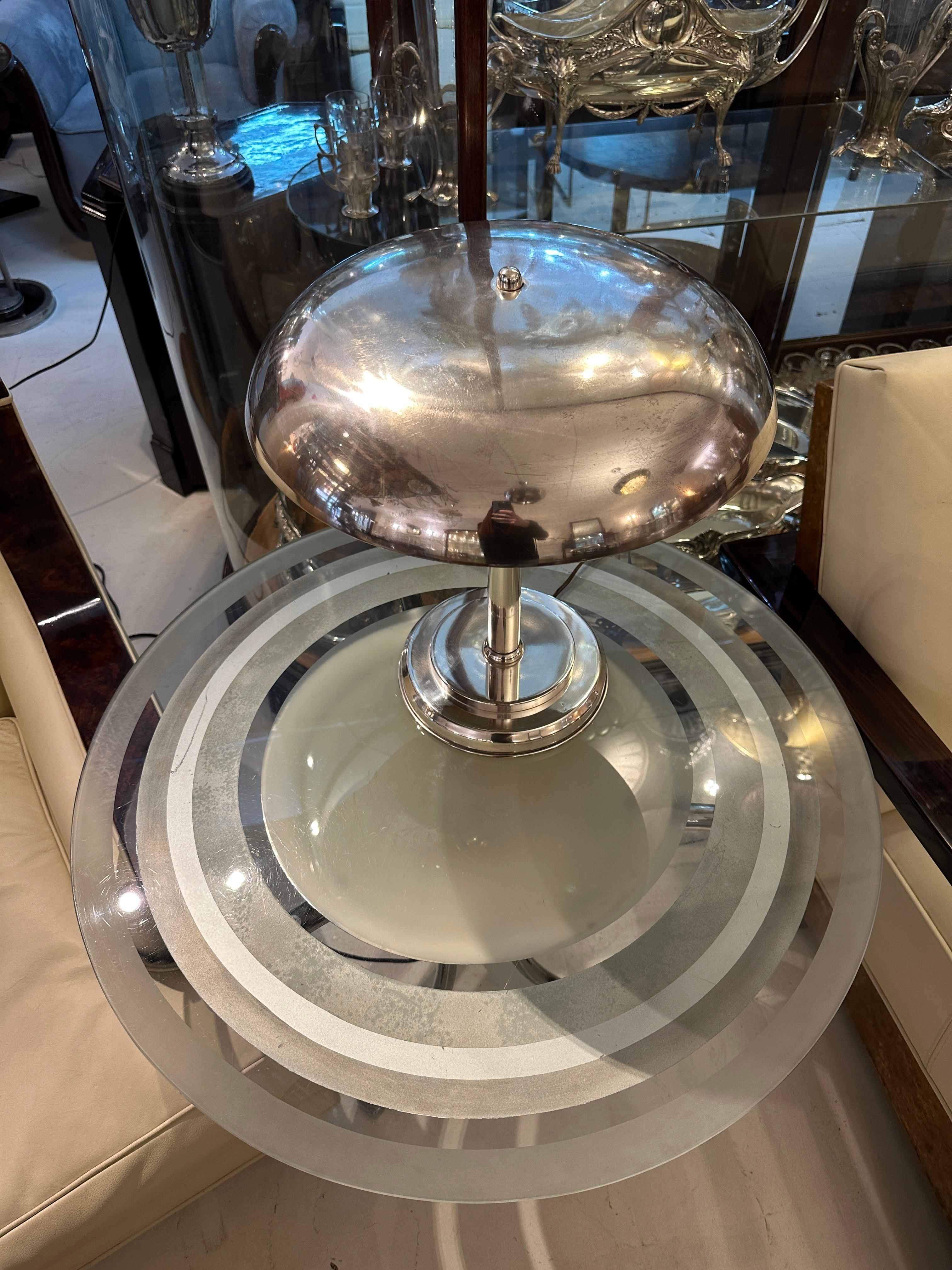 Art Deco table Lamp in chrome 1920, France en vente 3
