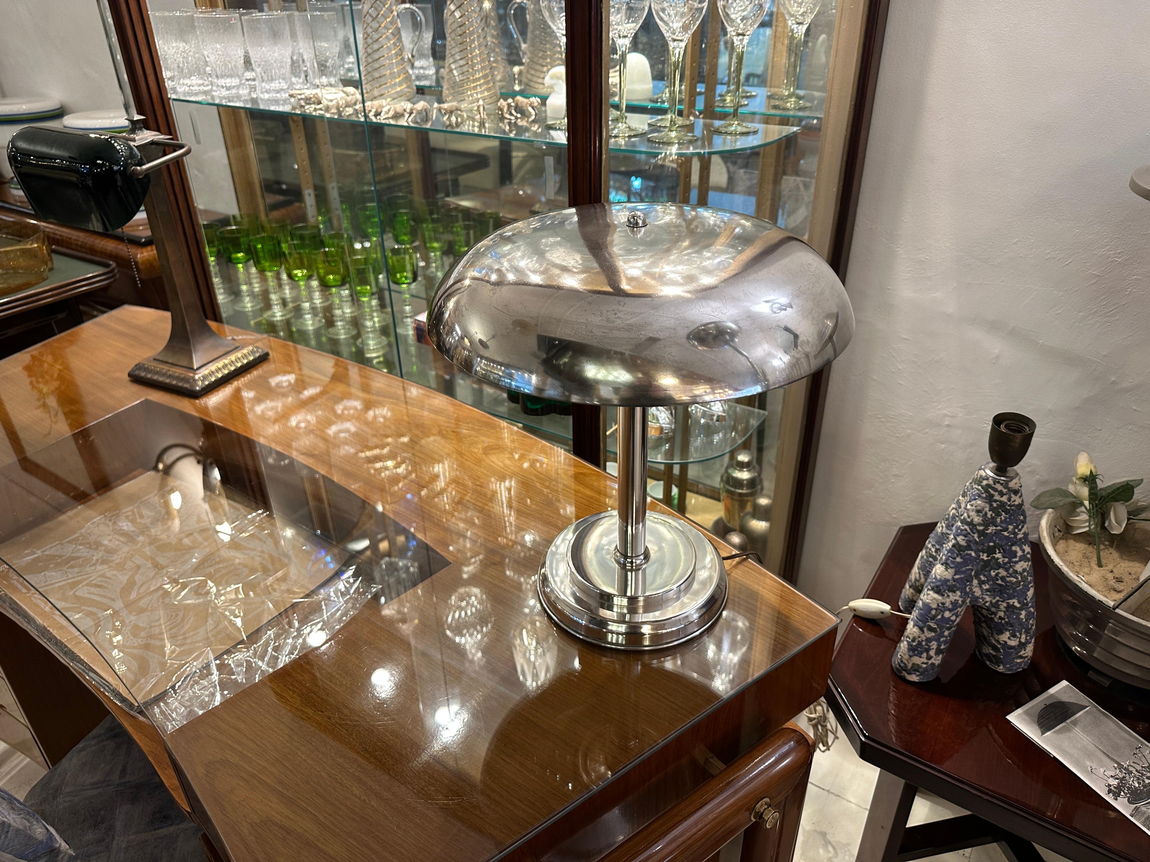 Art Deco table Lamp in chrome 1920, France en vente 5