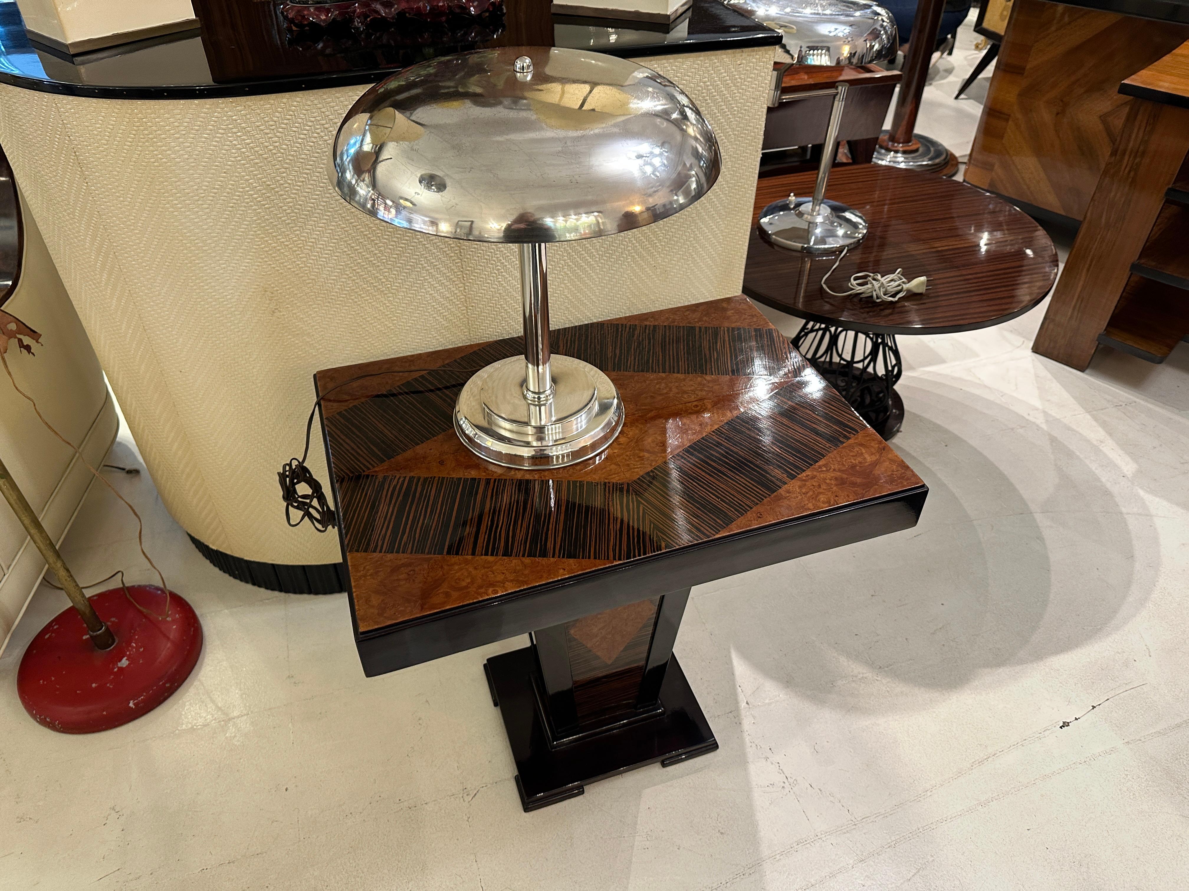 Art Deco table Lamp in chrome 1920, France en vente 11