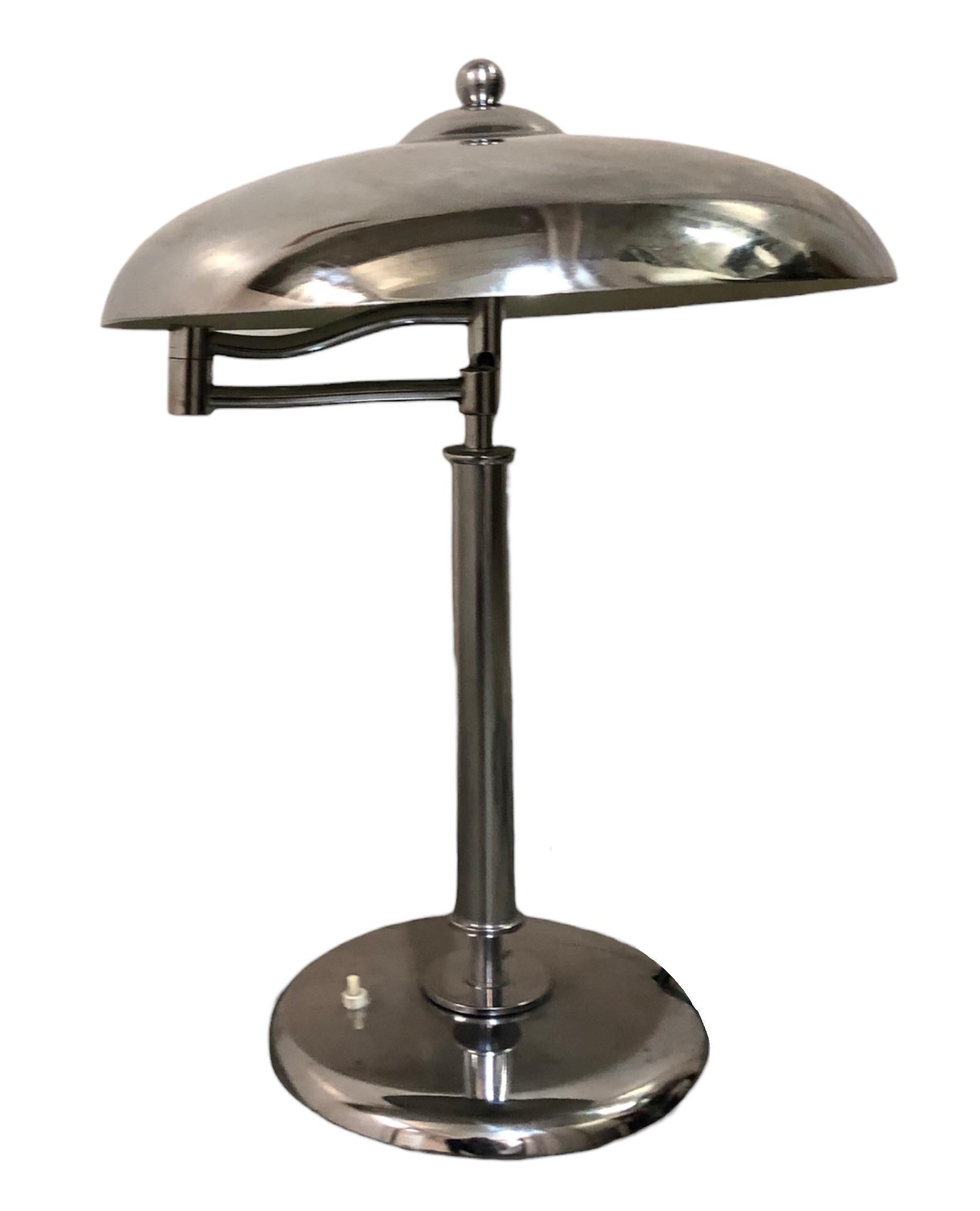 Art Deco Table Lamp in chrome, 1920, France For Sale 14