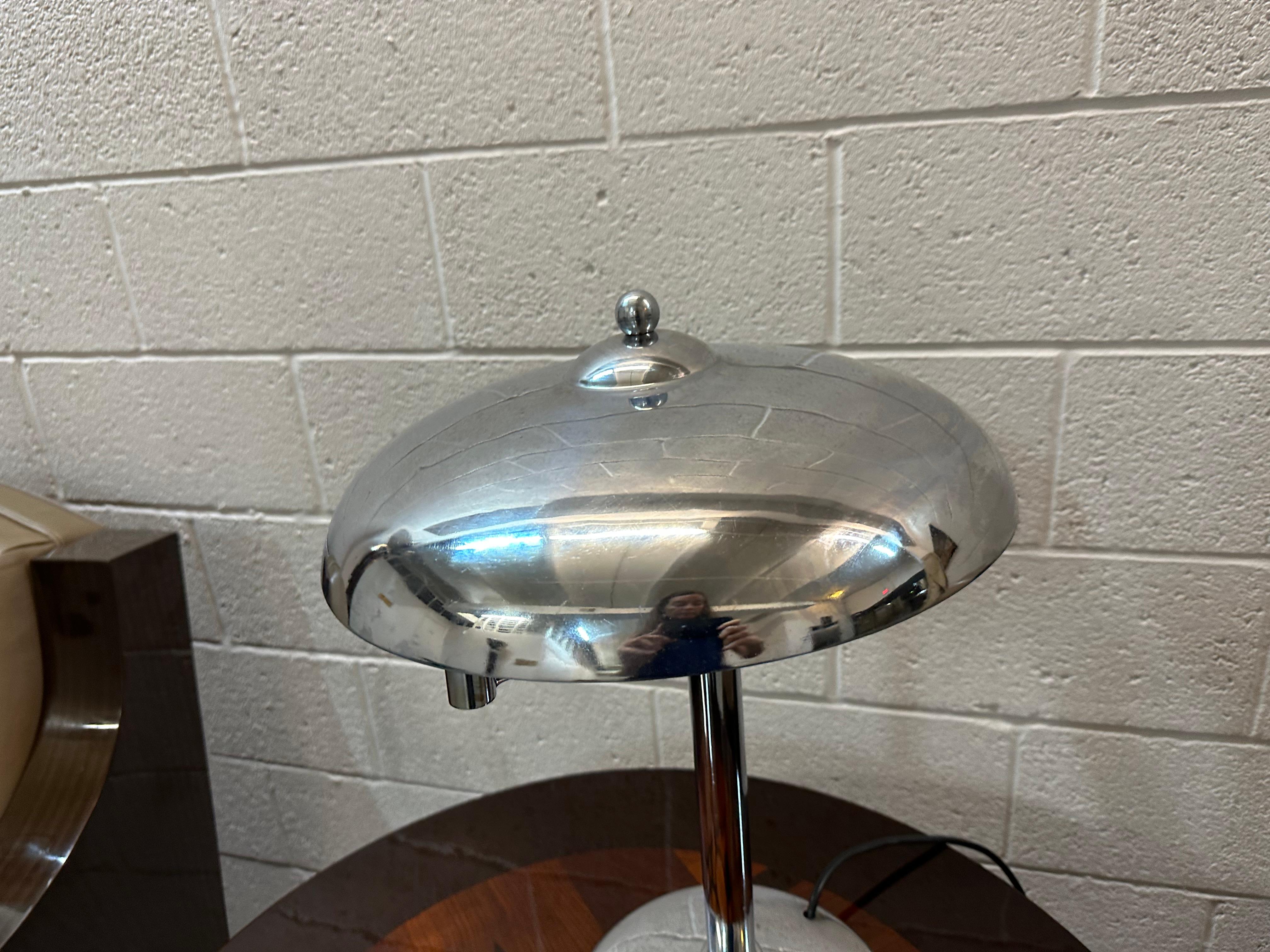 Art Deco Table Lamp in chrome, 1920, France For Sale 2