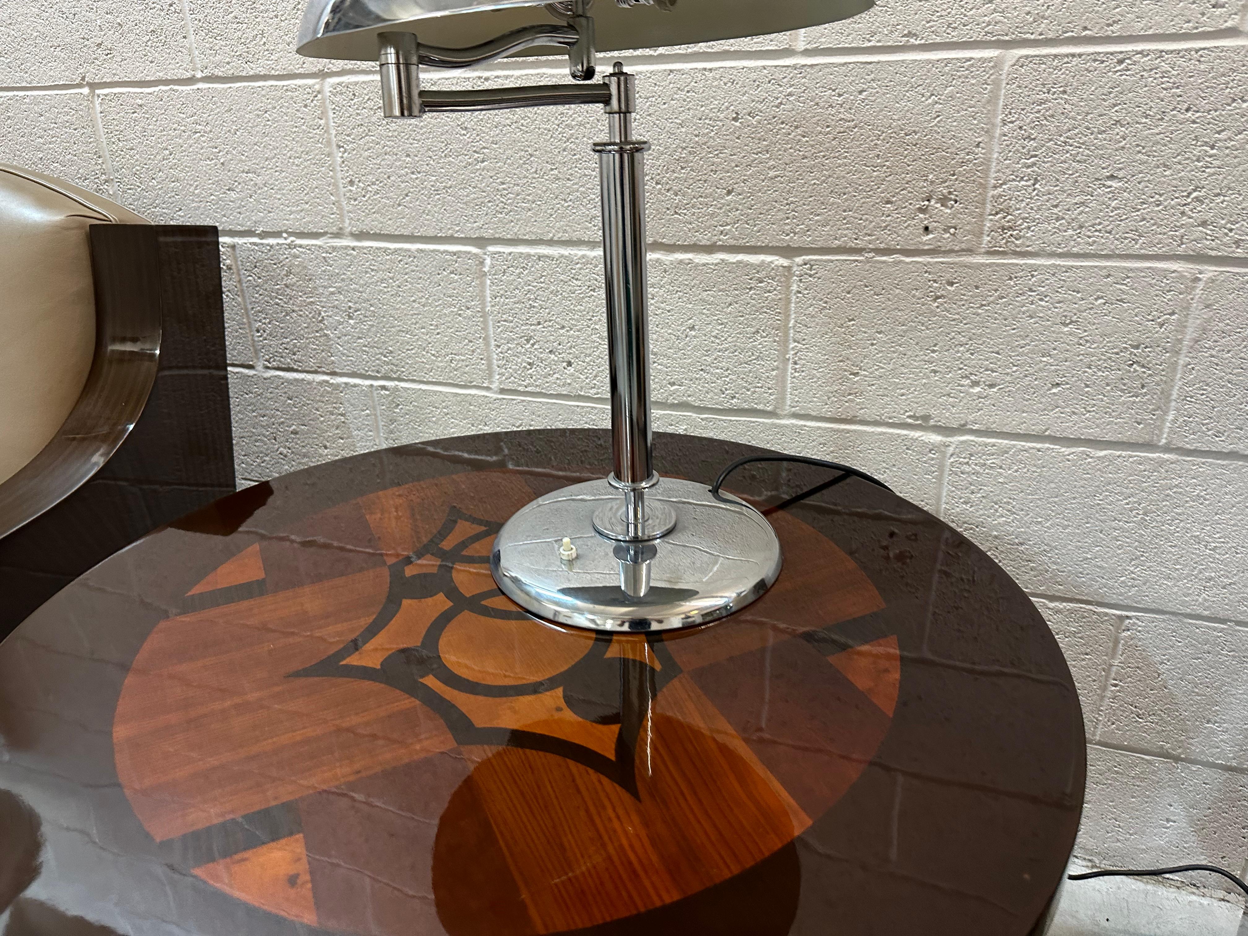 Art Deco Table Lamp in chrome, 1920, France For Sale 3