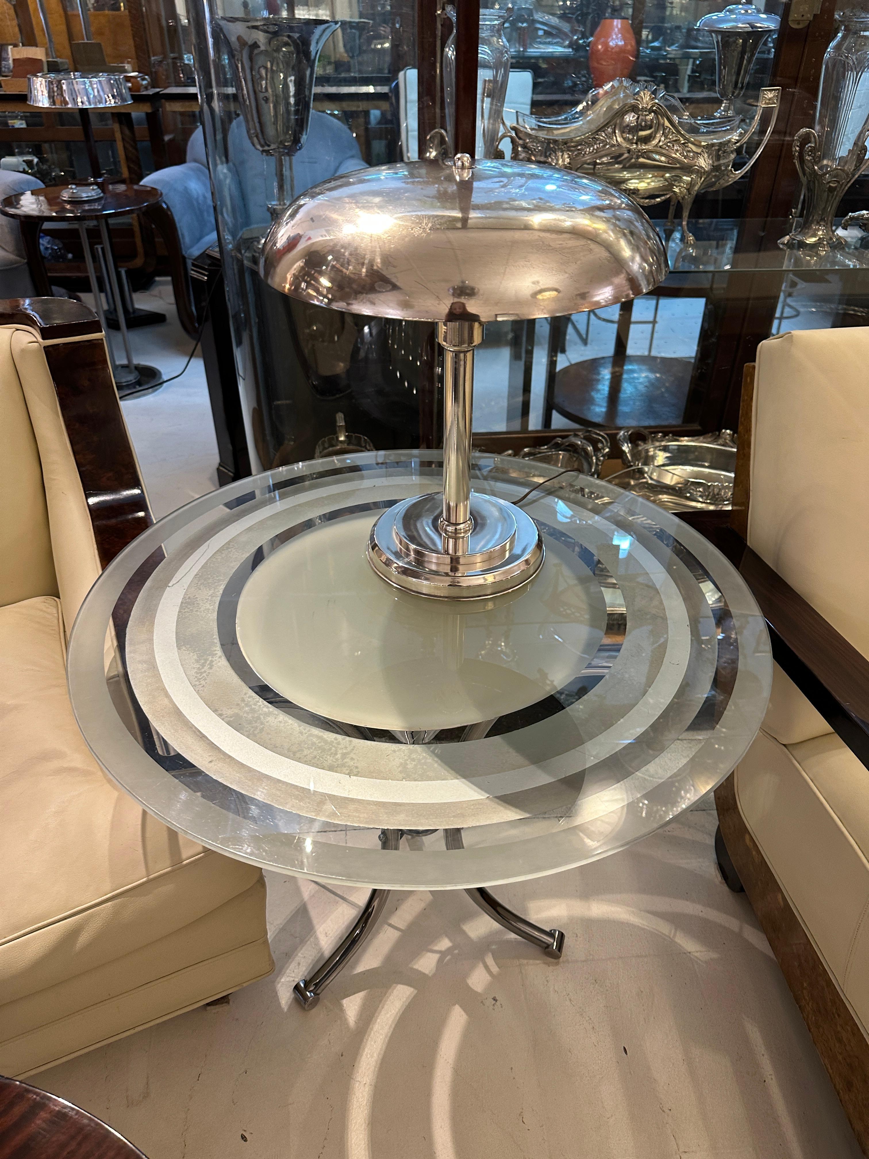 Art Deco table Lamp in chrome 1920, France en vente 2