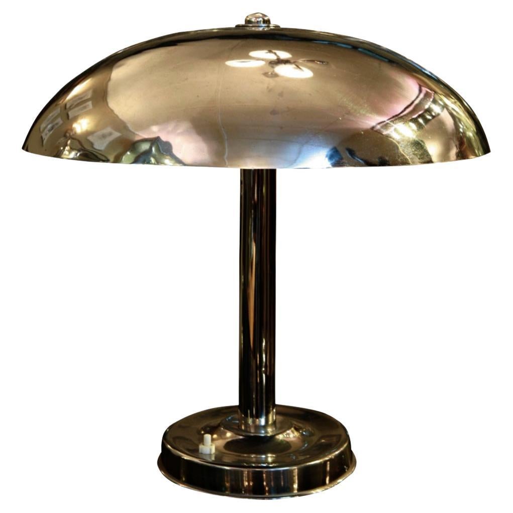 Art Deco Table Lamp in Chrome, 1920, France