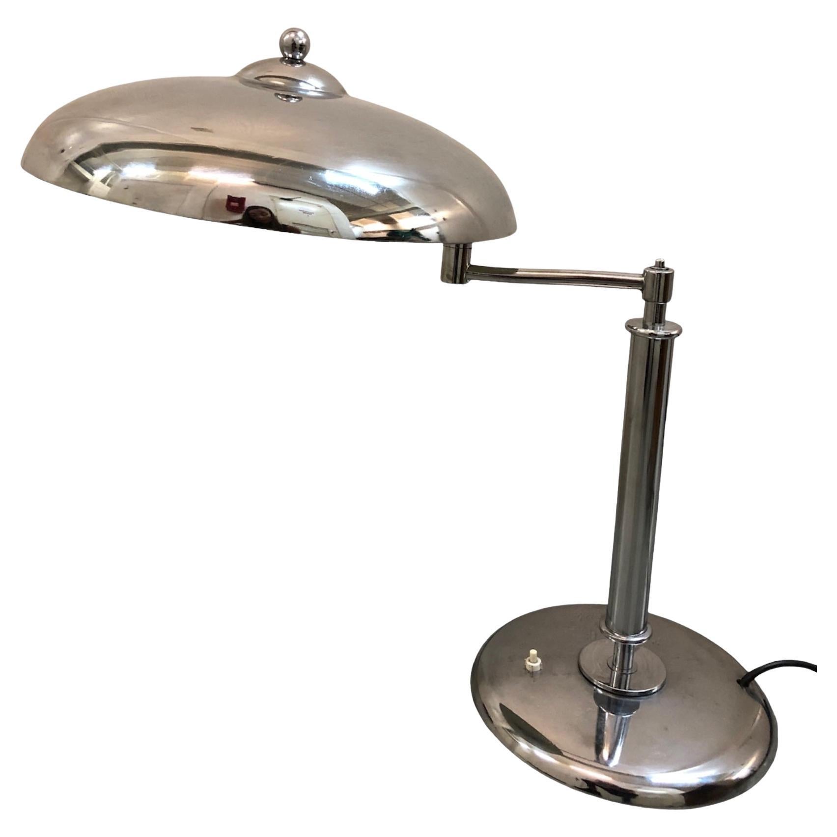 Art Deco Table Lamp in chrome, 1920, France For Sale
