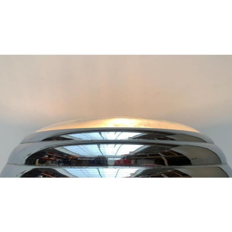 Lampe de table Art déco en chrome et verre en vente 2