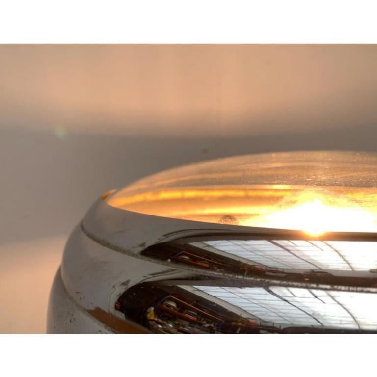Lampe de table Art déco en chrome et verre en vente 3