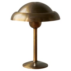 Art Deco Table Lamp in Patinated Brass