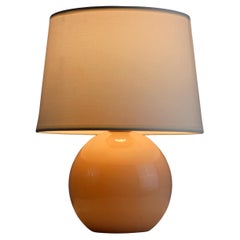 Art Deco Table Lamp in Pink Opaline, Geometric Design, 1930s