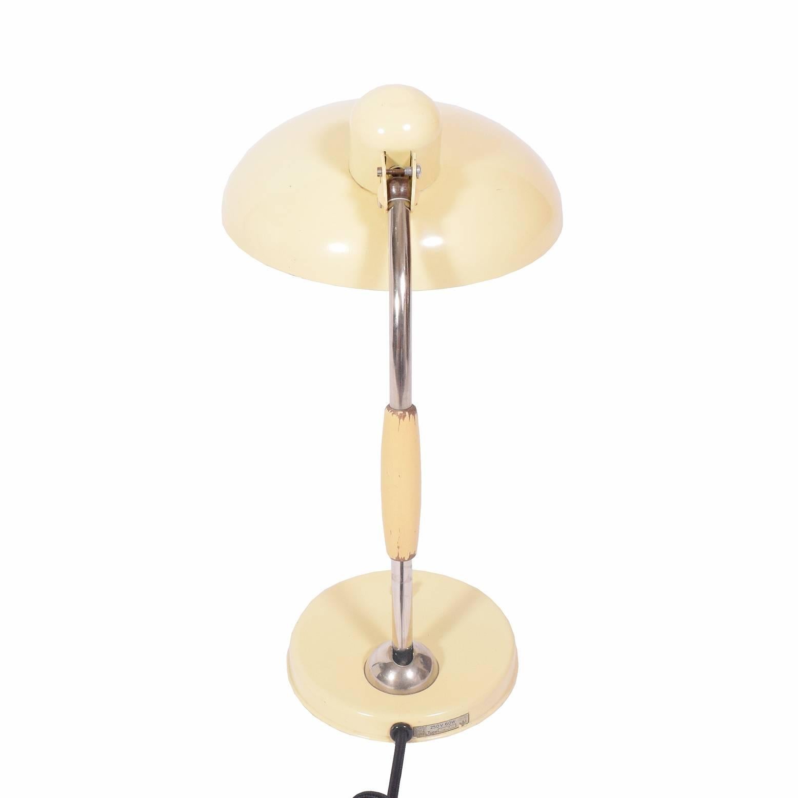 Bauhaus Art Deco Table Lamp Made by Kora Light, Austria