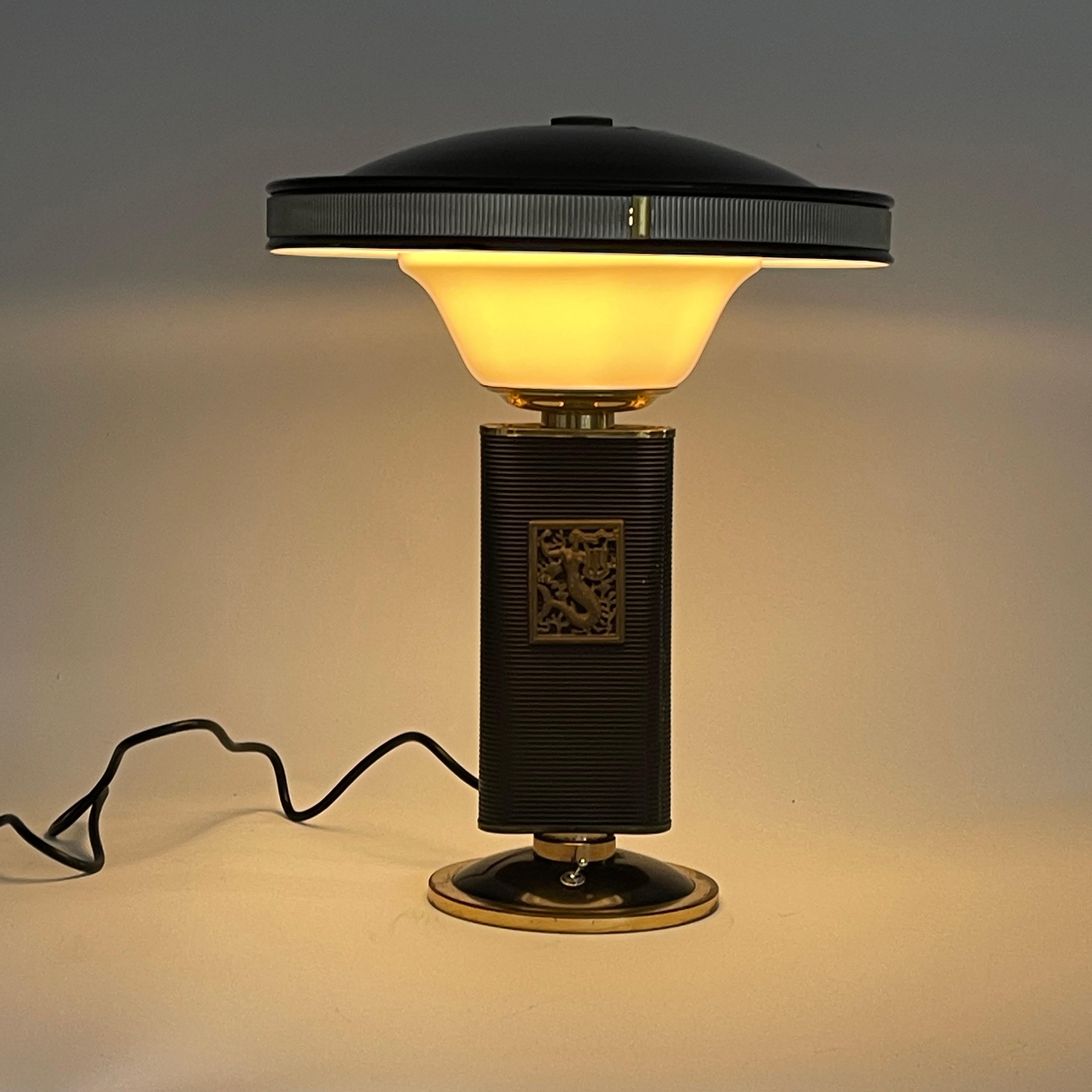 European Art Deco Table Lamp 