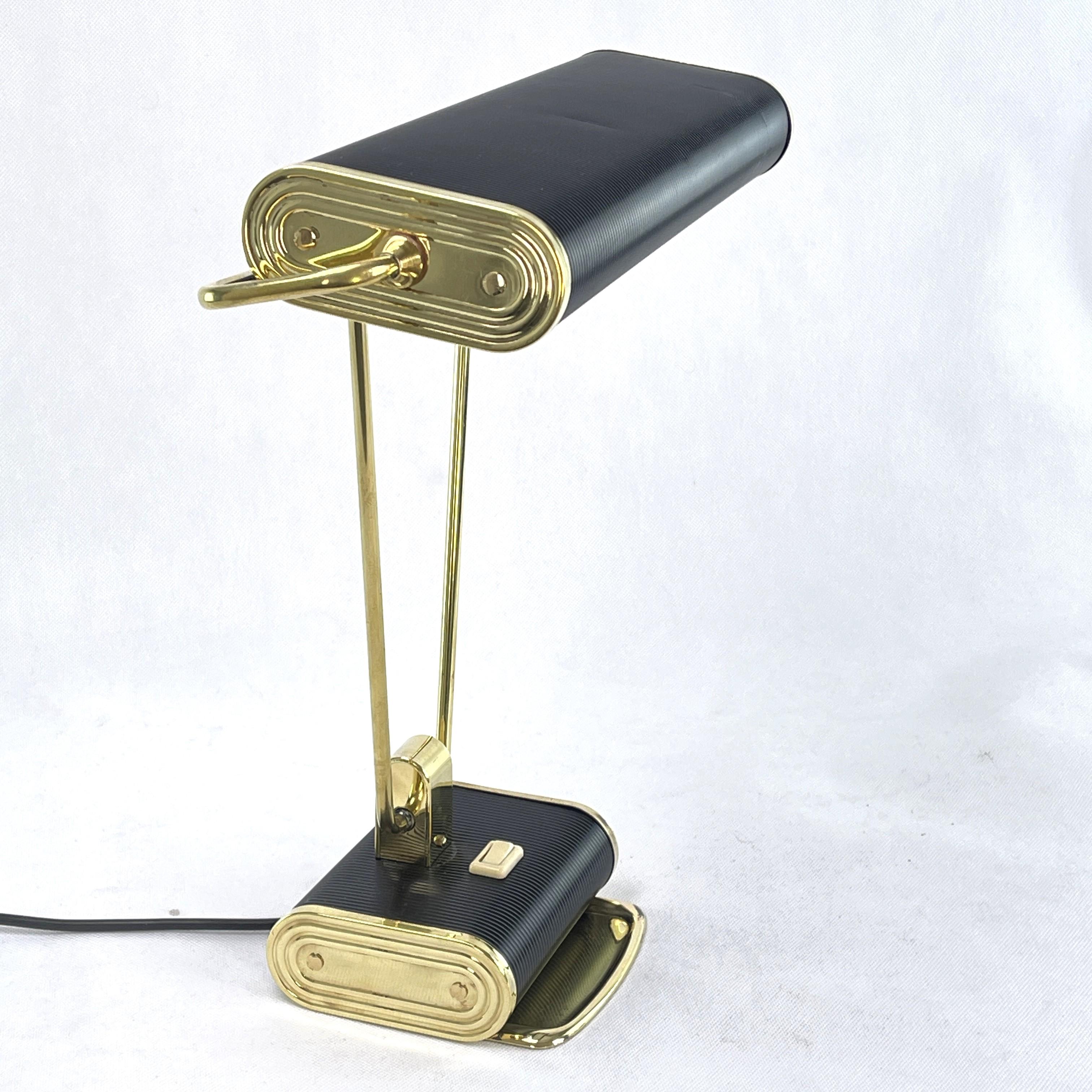 European Art Deco Table Lamp, Model N71, from Jumo, Eileen Gray, André Mounique