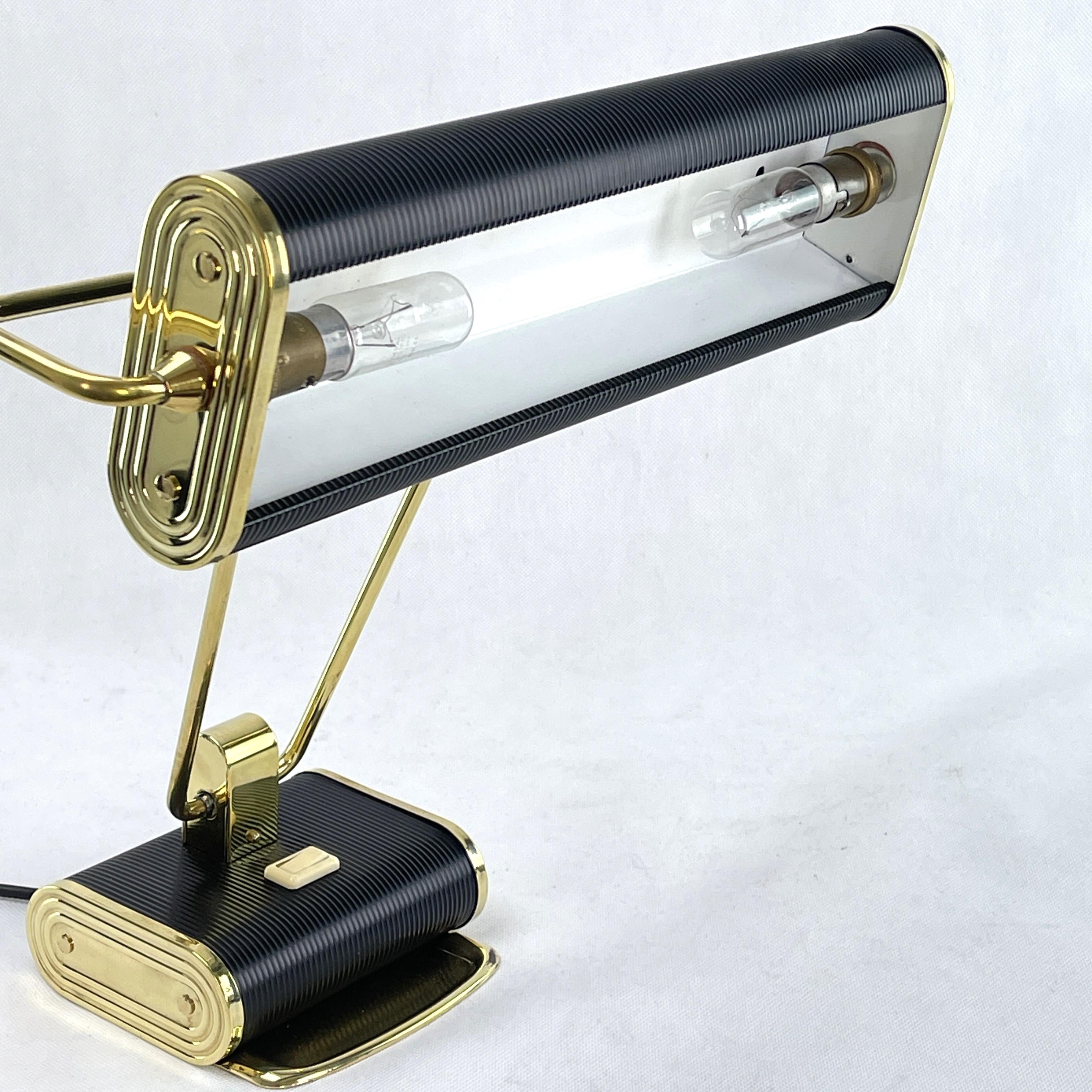 Art Deco Table Lamp, Model N71, from Jumo, Eileen Gray, André Mounique In Good Condition In Saarburg, RP