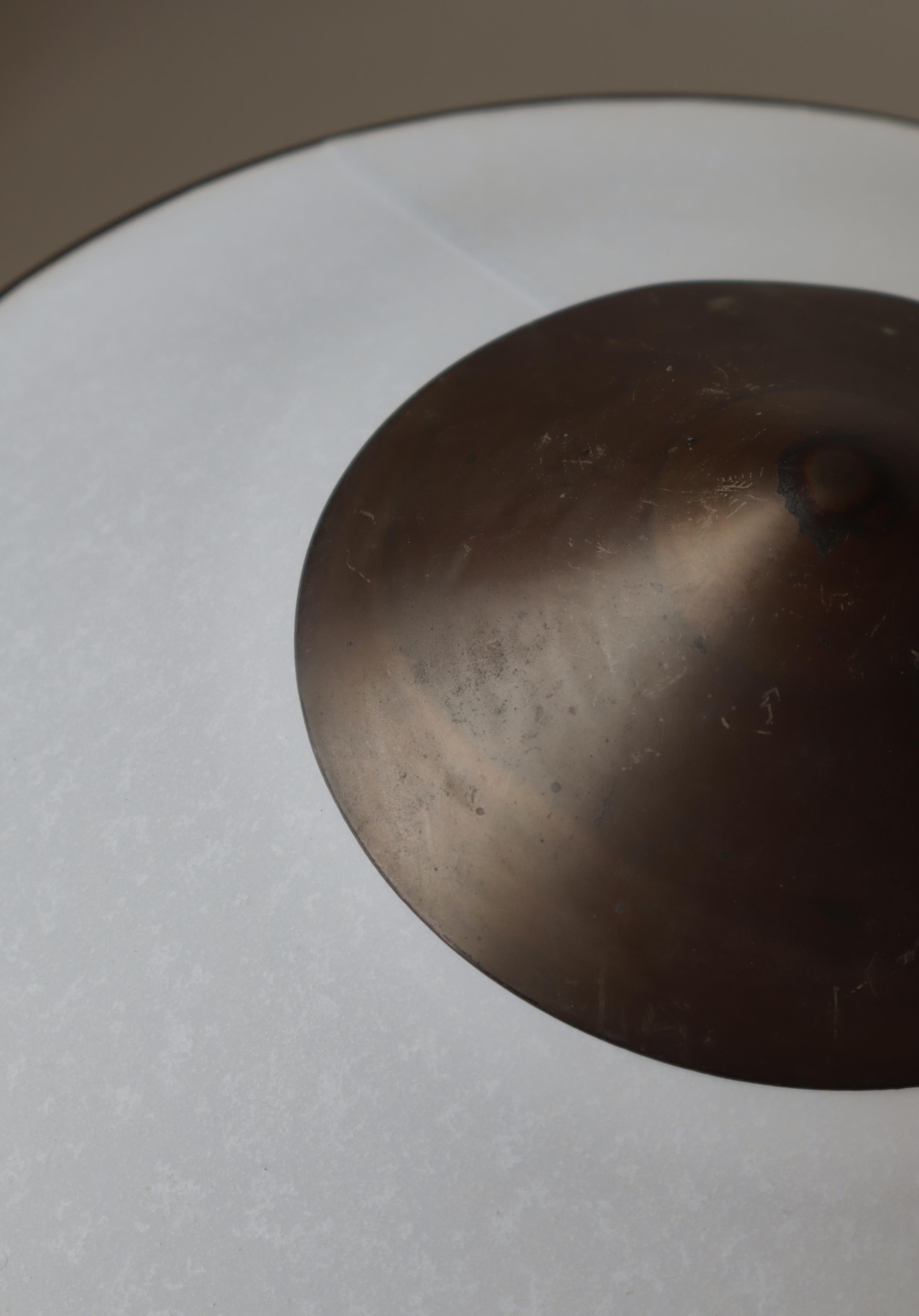 Lampe de bureau Art Déco modèle T3-major en laiton bruni par N.R. Thykier, Danemark 1930 en vente 4