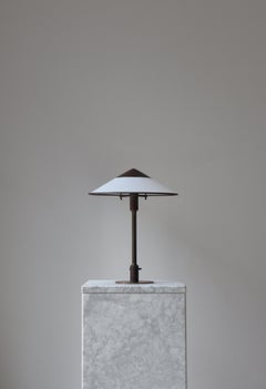 Art Deco Table Lamp Model "T3-major" Browned Brass by N.R. Thykier, Denmark 1930