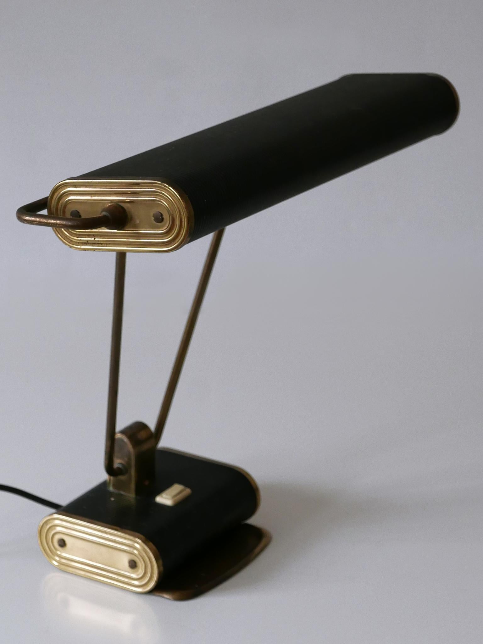 Art Deco Table Lamp or Desk Light 'No 71' by André Mounique for Jumo 1930s For Sale 5