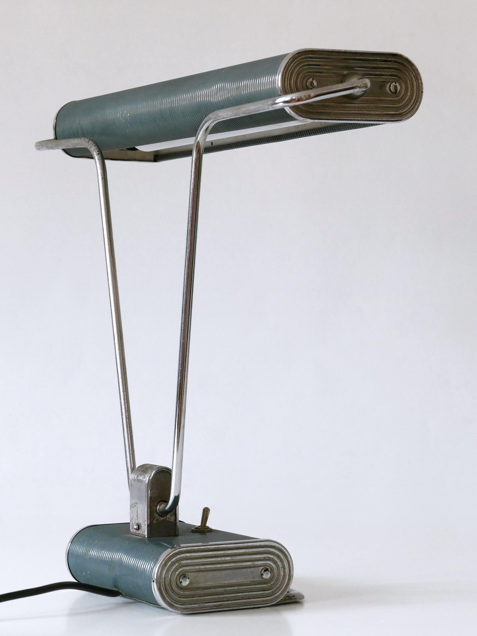 Art Deco Table Lamp or Desk Light 'No 71' by André Mounique for Jumo 1930s For Sale 4