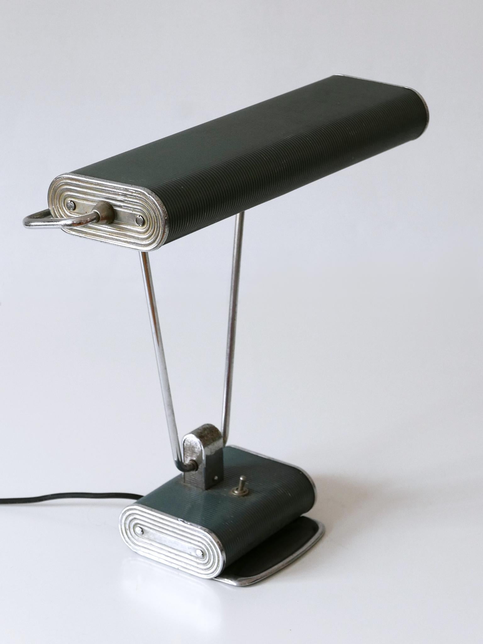 Art Deco Table Lamp or Desk Light 'No 71' by André Mounique for Jumo 1930s For Sale 7