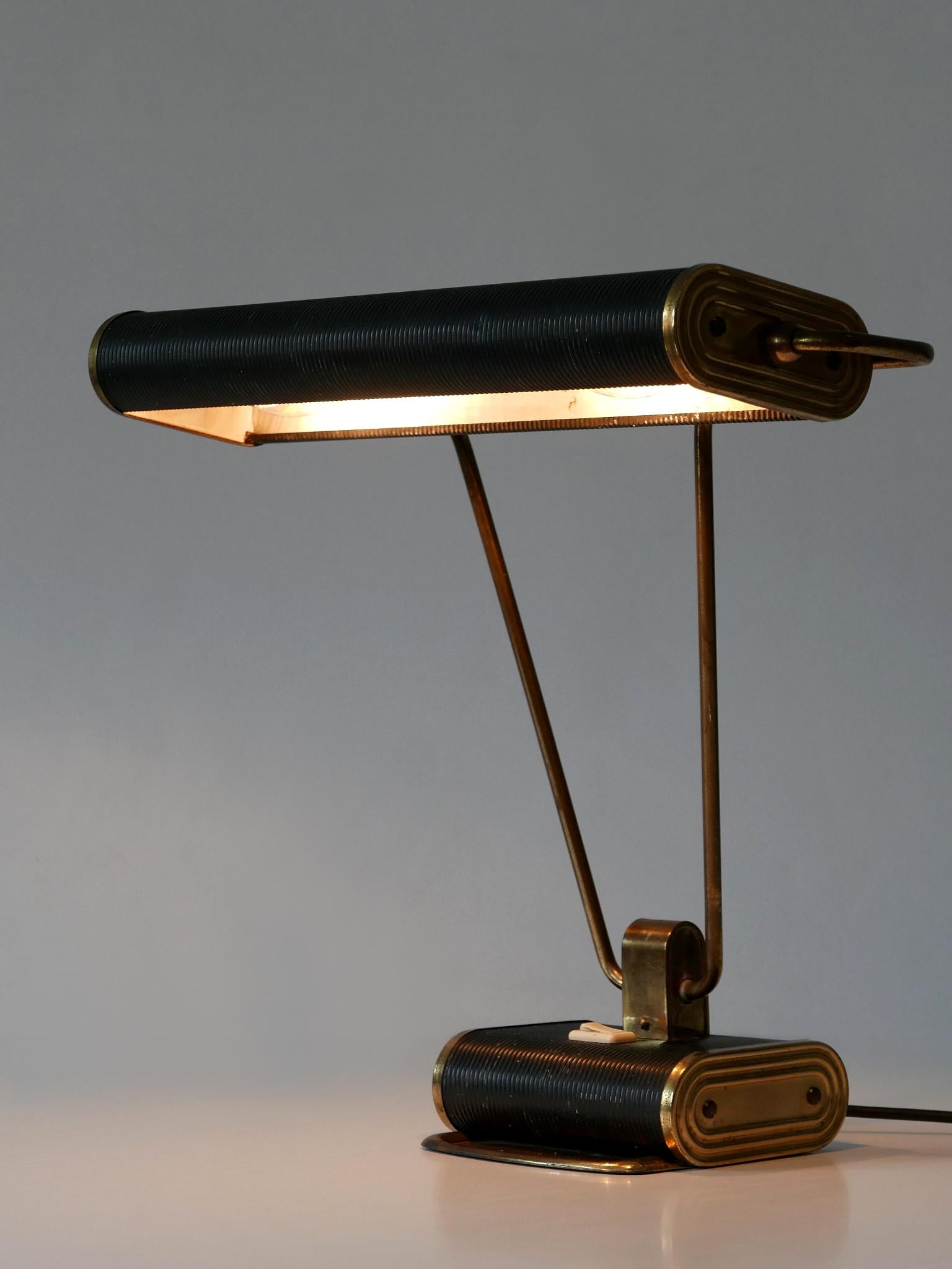 Art déco Lampe de table Art Déco 'No 71' par André Mounique pour Jumo 1930s en vente