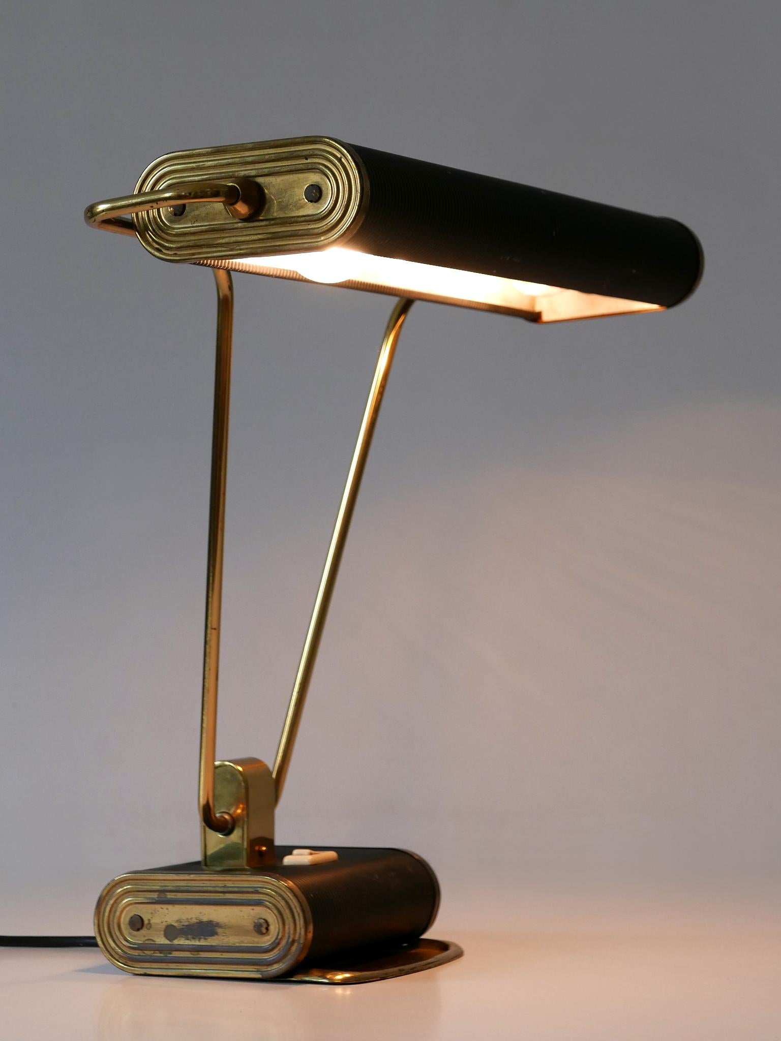 Art Deco Tischlampe oder Schreibtischleuchte 'No 71' von André Mounique für Jumo 1930er Jahre (Französisch) im Angebot