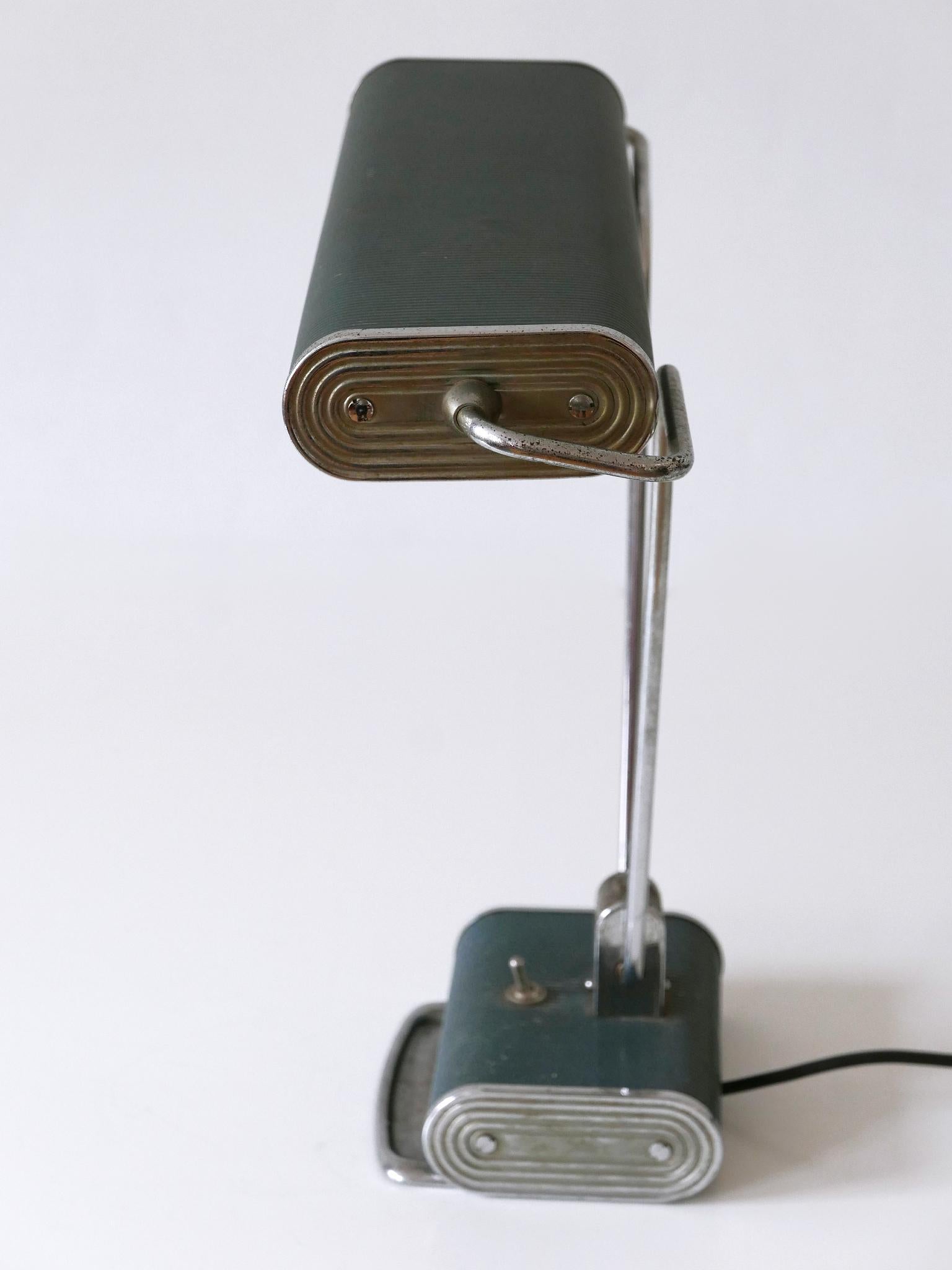 Art Deco Table Lamp or Desk Light 'No 71' by André Mounique for Jumo 1930s In Good Condition For Sale In Munich, DE