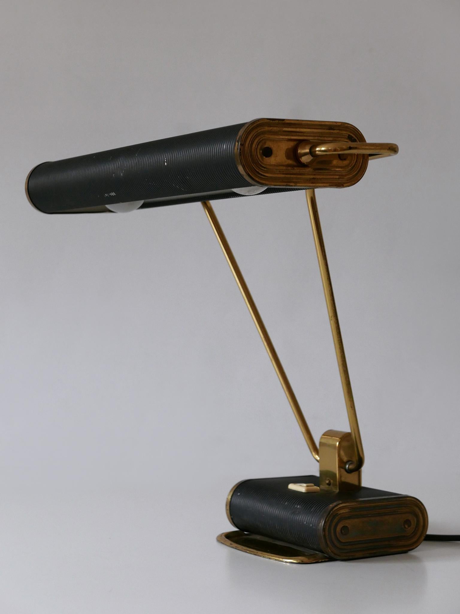 Art Deco Tischlampe oder Schreibtischleuchte 'No 71' von André Mounique für Jumo 1930er Jahre im Angebot 2