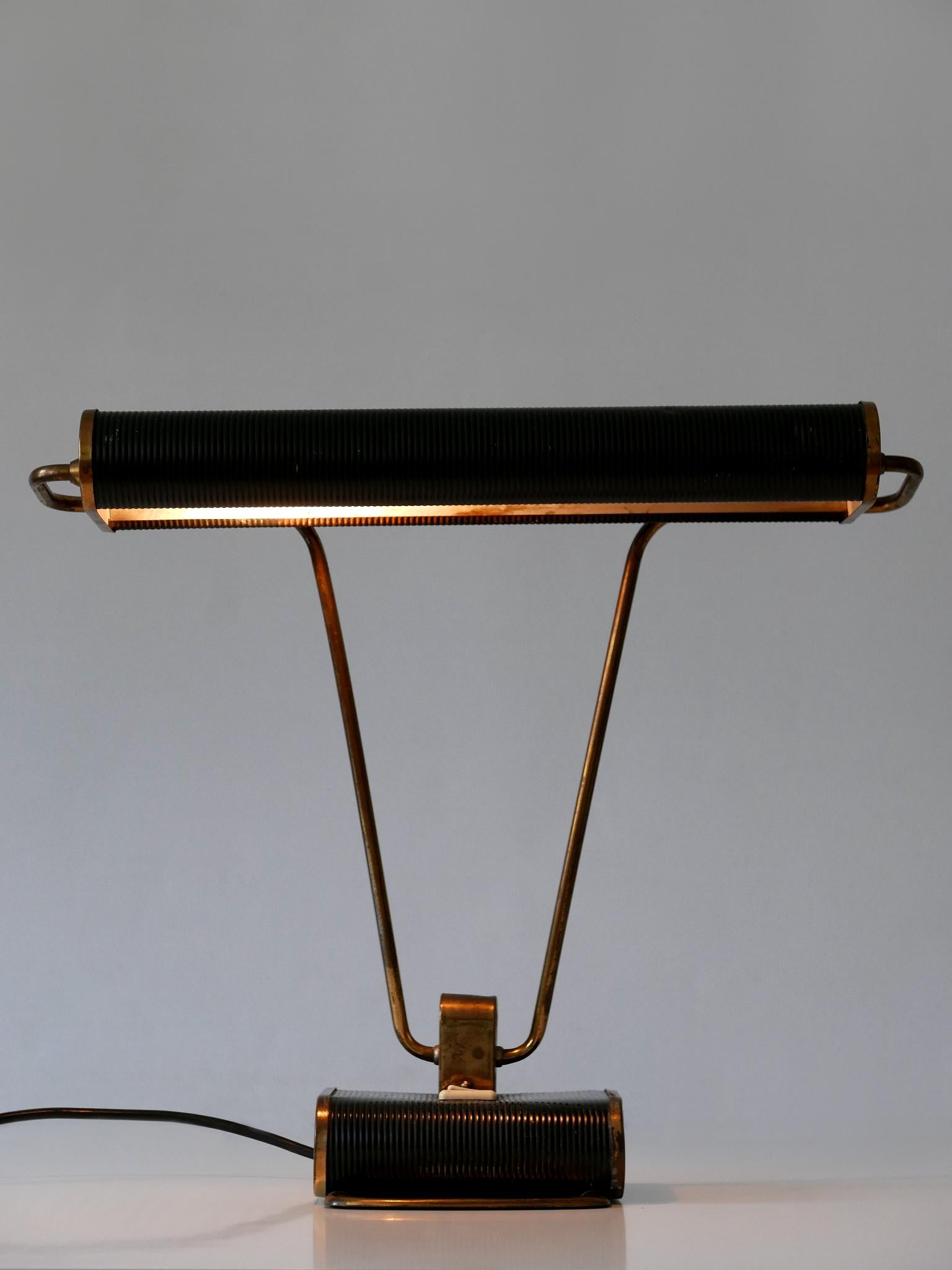 Art Deco Tischlampe oder Schreibtischleuchte 'No 71' von André Mounique für Jumo 1930er Jahre im Angebot 2