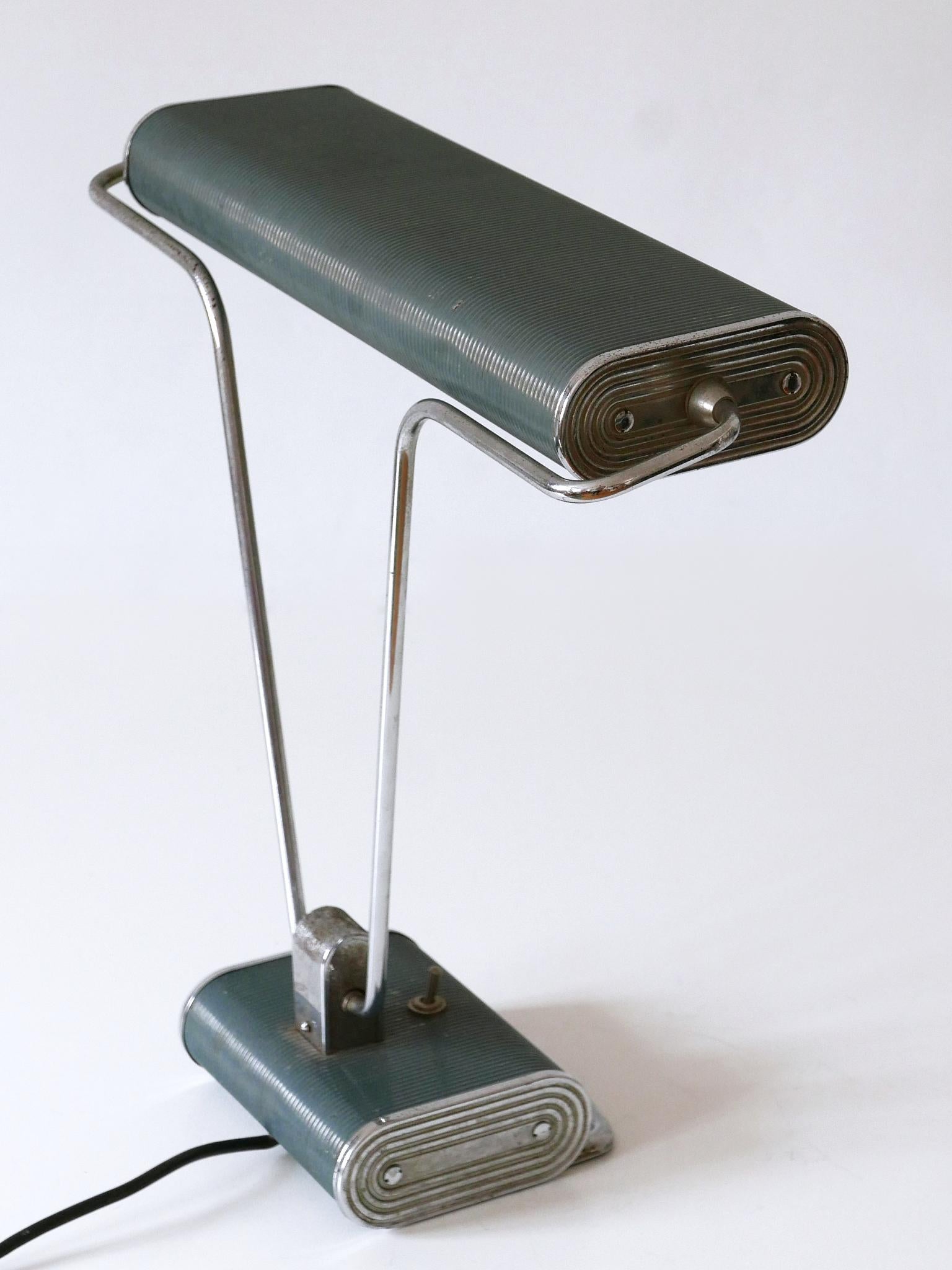 Art Deco Table Lamp or Desk Light 'No 71' by André Mounique for Jumo 1930s For Sale 2