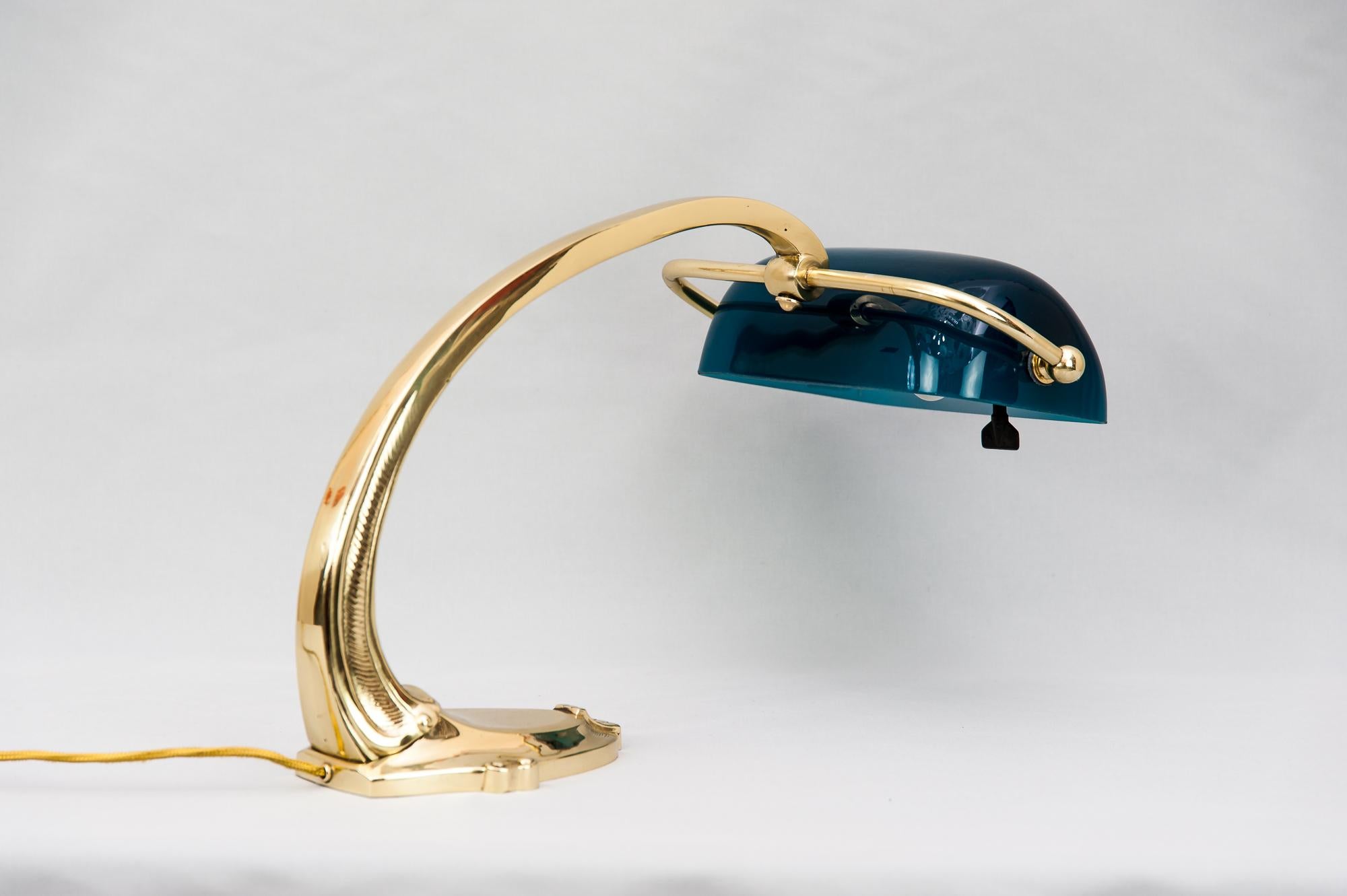 Lacquered Art Deco Table Lamp or Piano Lamp, circa 1920s
