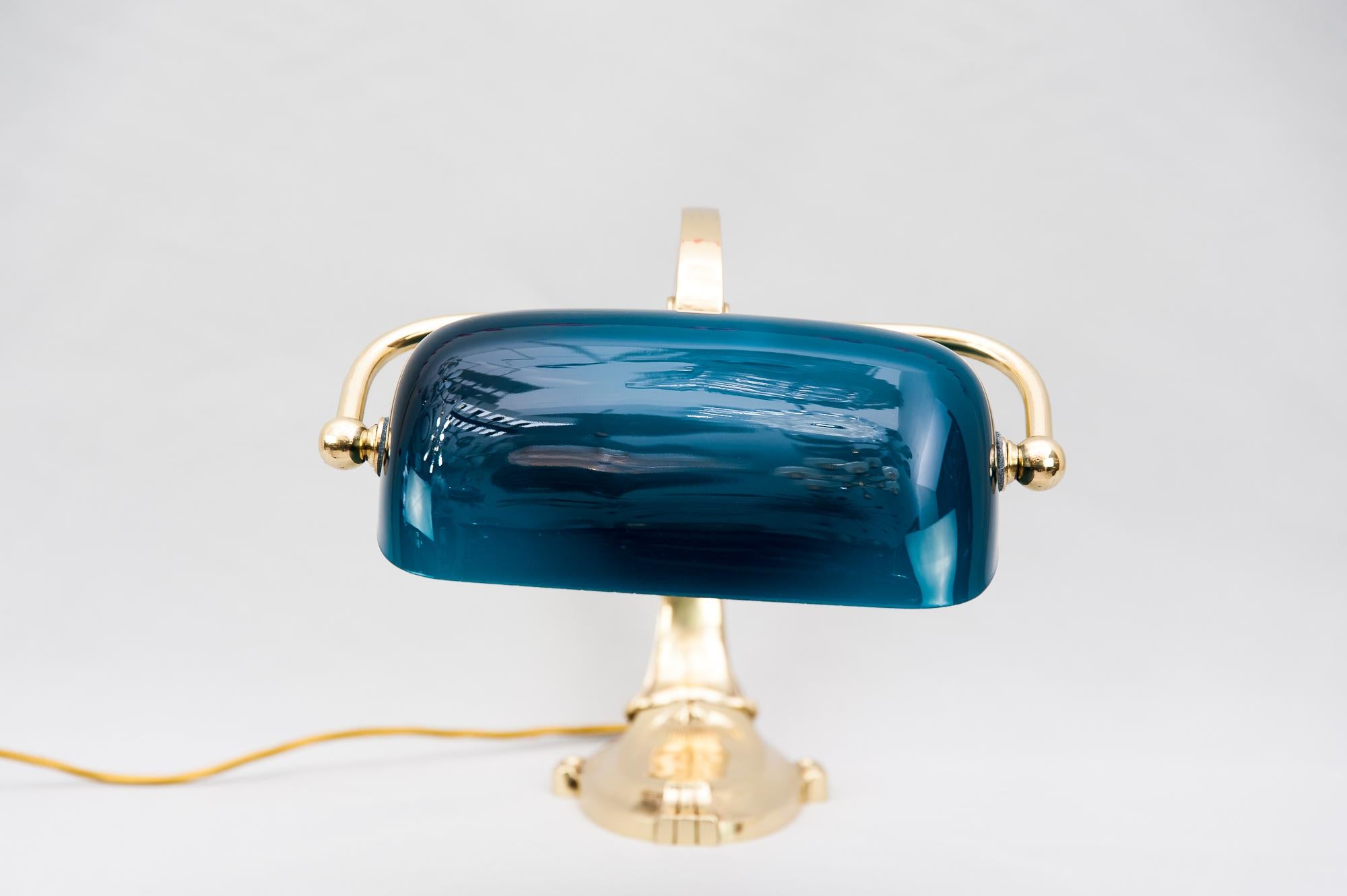 Brass Art Deco Table Lamp or Piano Lamp, circa 1920s