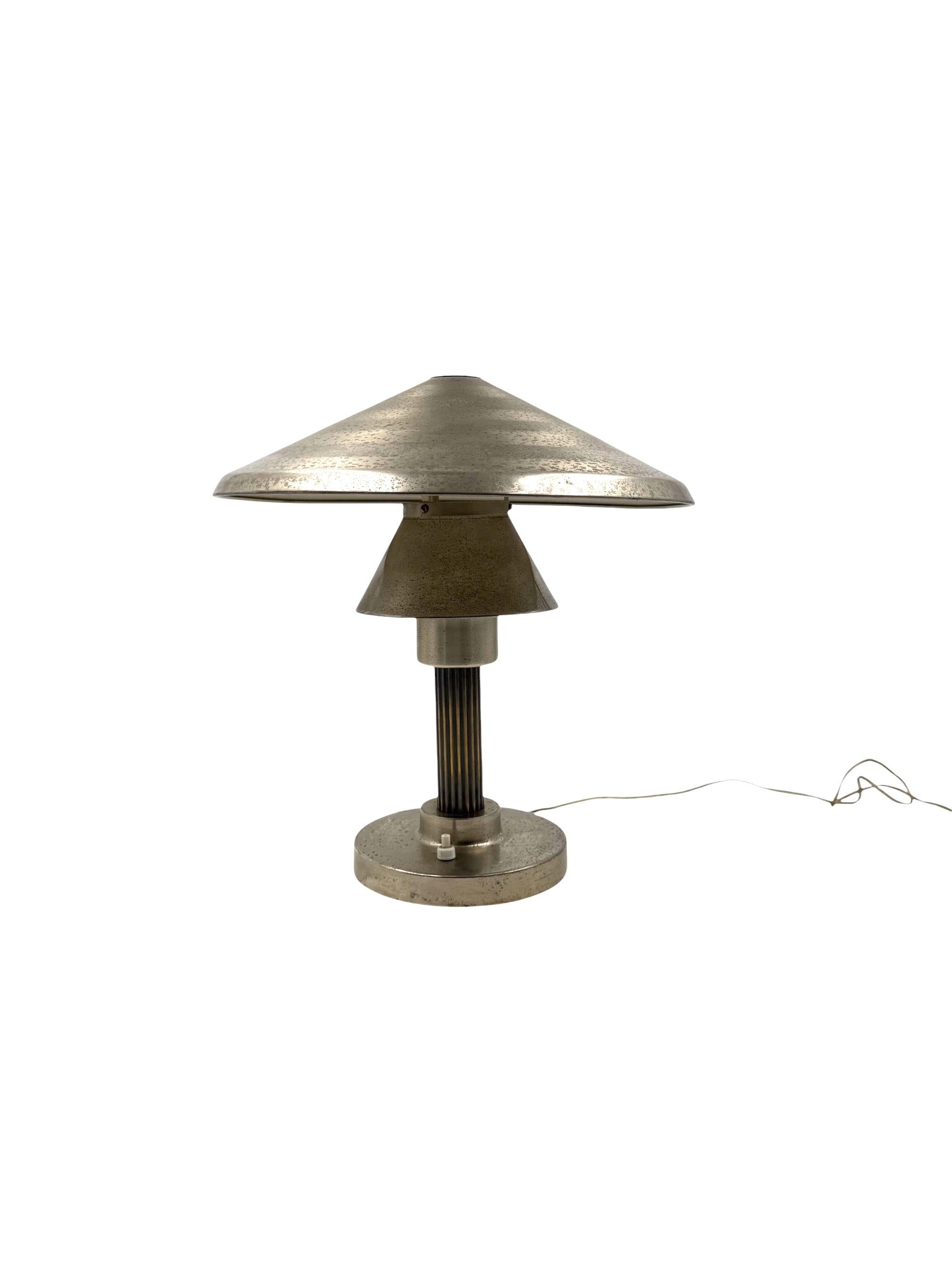 Lámpara de mesa Art Decó, Philips Milano Italia circa 1930s en venta 3