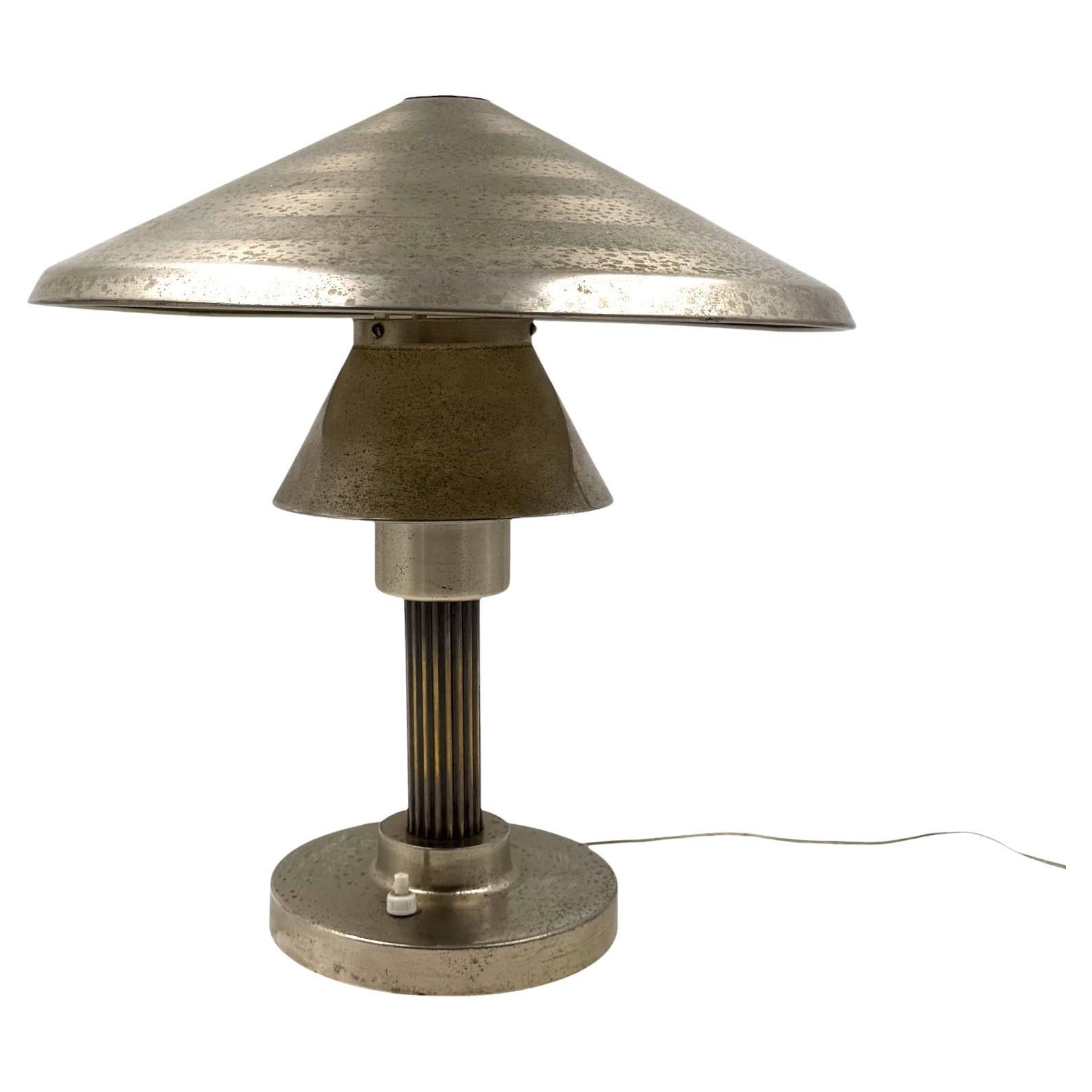 Lámpara de mesa Art Decó, Philips Milano Italia circa 1930s