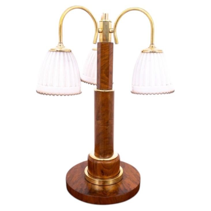 Art Deco table lamp, Poland, 1940s. AFTER RENOVATION.